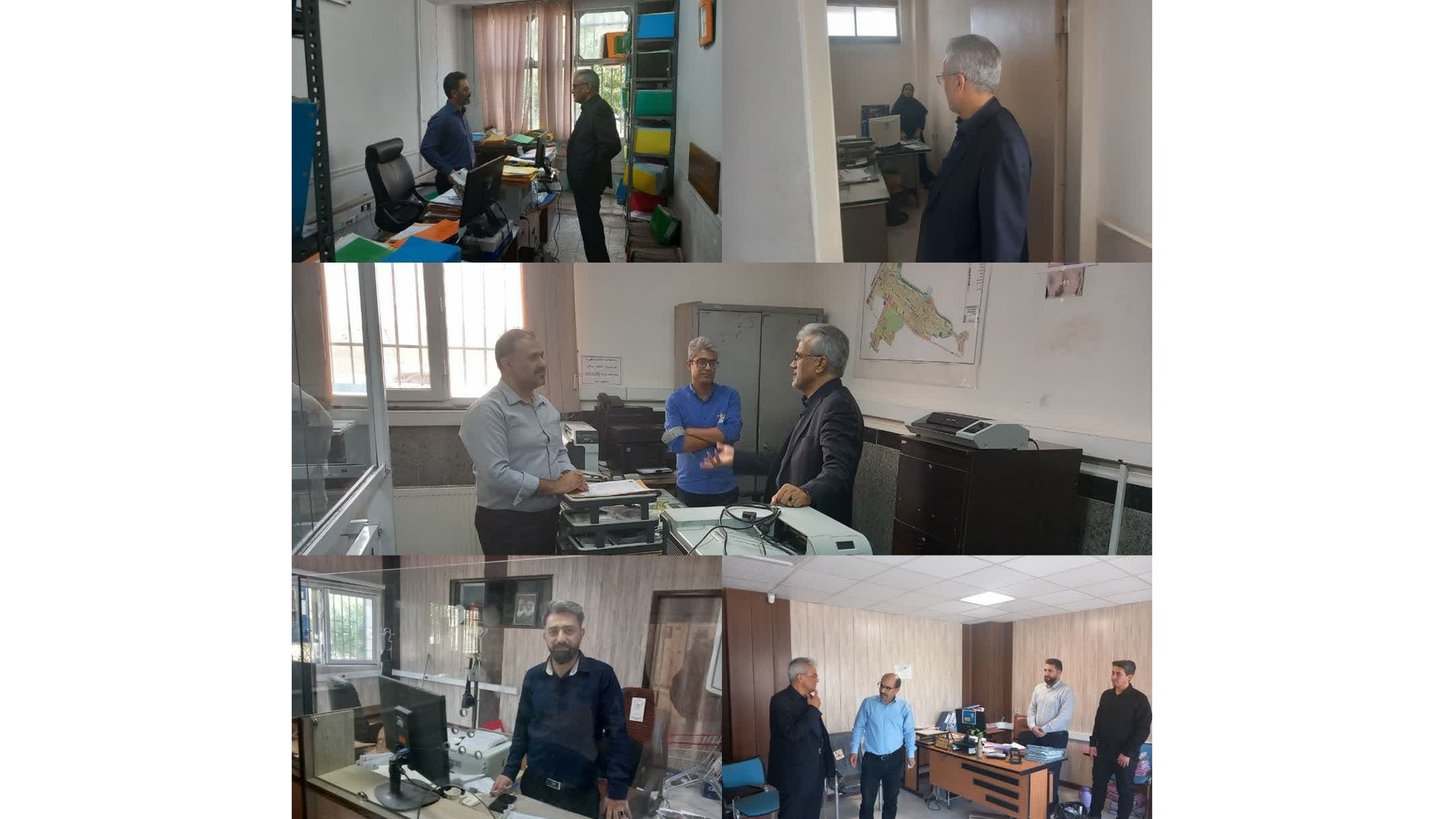 گزارش تصویری از بازدید سرزده سرپرست فرمانداری زرندیه از ادارات شهرستان