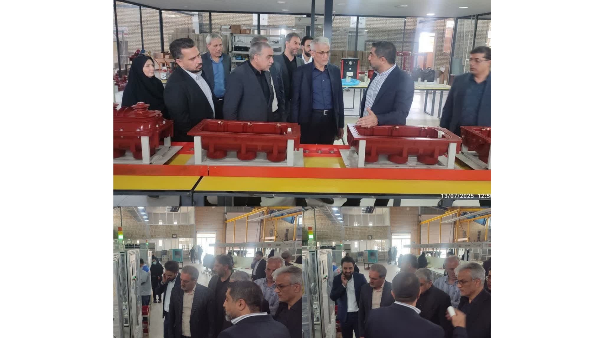 بازدید مسئولان شهرستان و استان از واحد تولید فیوزهای صنعتی و تابلوهای برق در شهرک صنعتی مامونیه