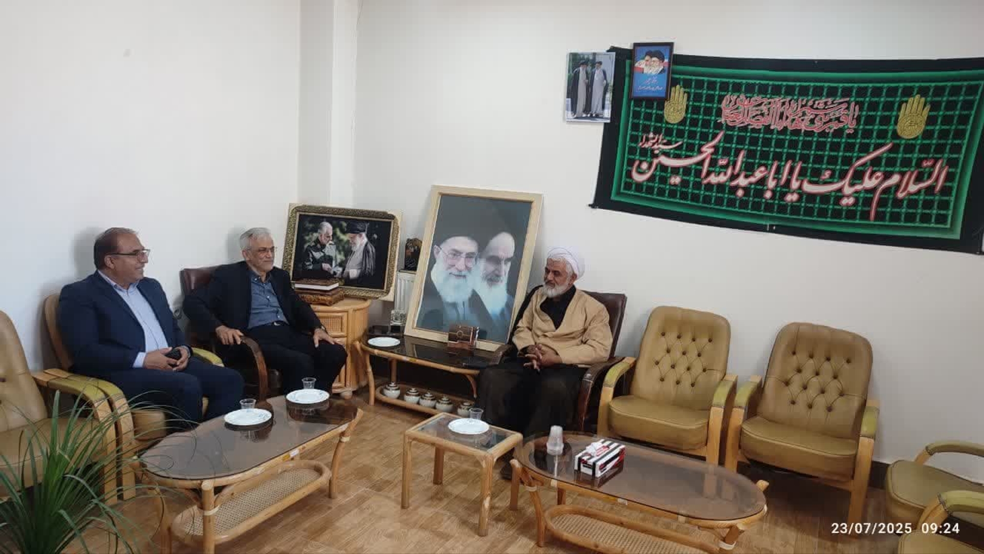 دیدار سرپرست فرمانداری زرندیه با امام جمعه شهرستان