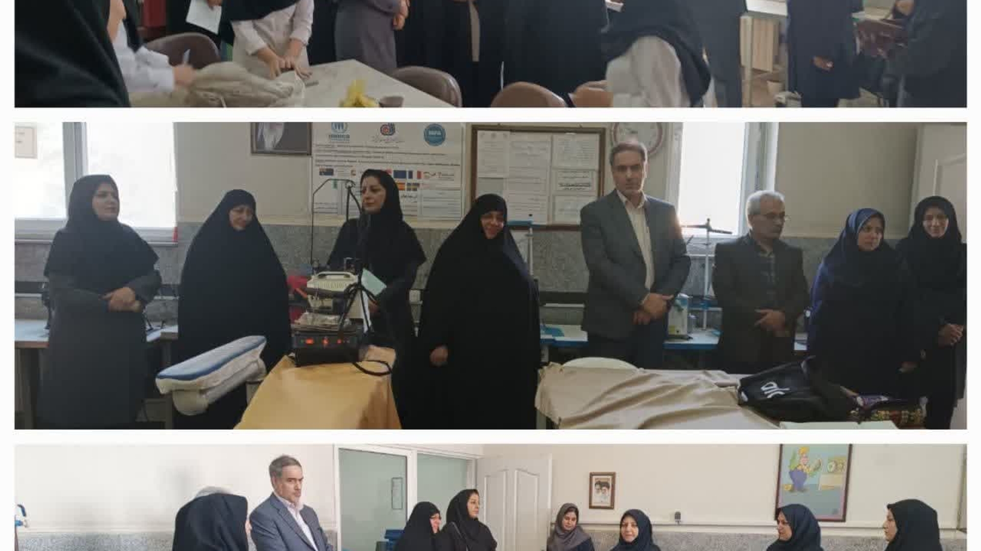 بازدید مدیرکل امور زنان و خانواده استانداری مرکزی به همراه مشاورین امور بانوان دستگاههای اجرایی استان از مرکز آموزش فنی‌وحرفه‌ای اراک در هفته ملی مهارت