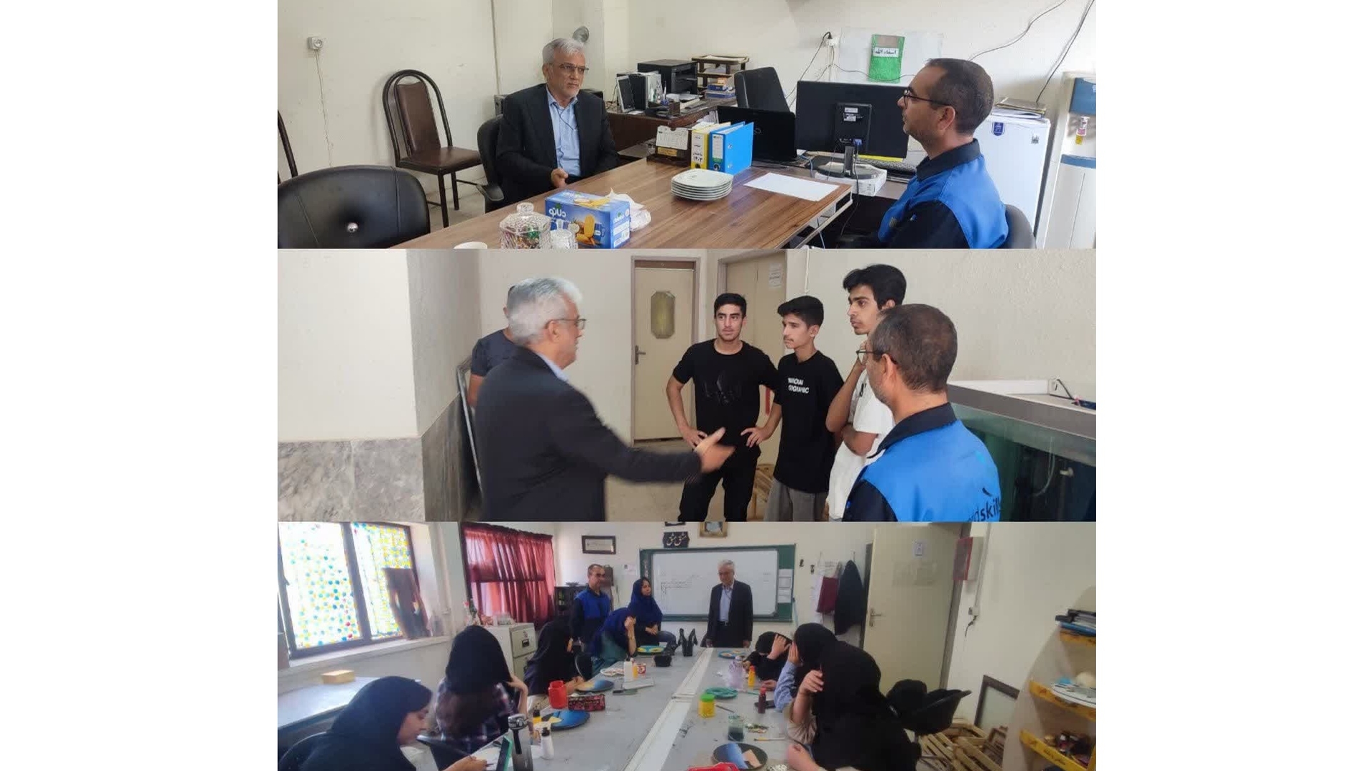 بازدید سرپرست فرمانداری زرندیه از مرکز فنی و حرفه‌ای شهرستان