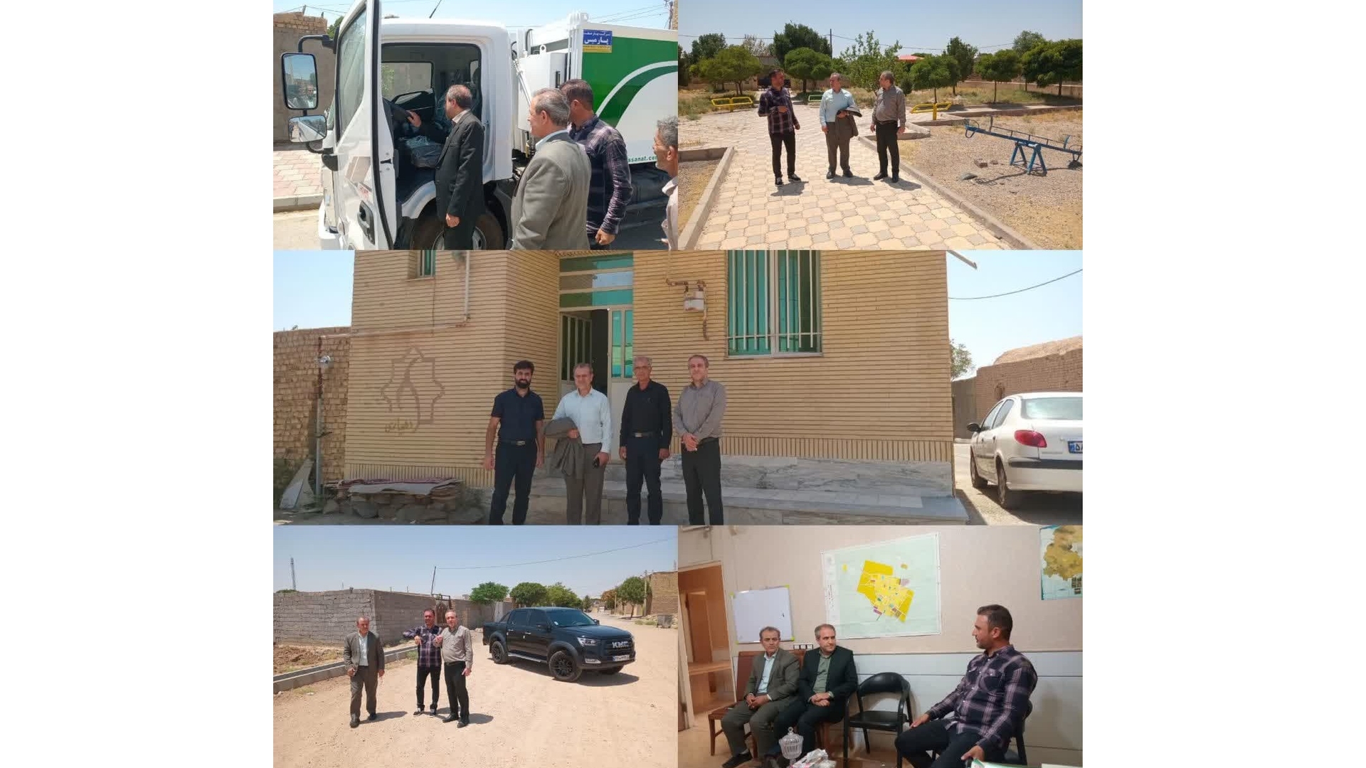 بررسی روند پروژه‌های عمرانی در روستاهای حسین‌آباد و بربر زرندیه توسط مدیرکل دفتر روستایی