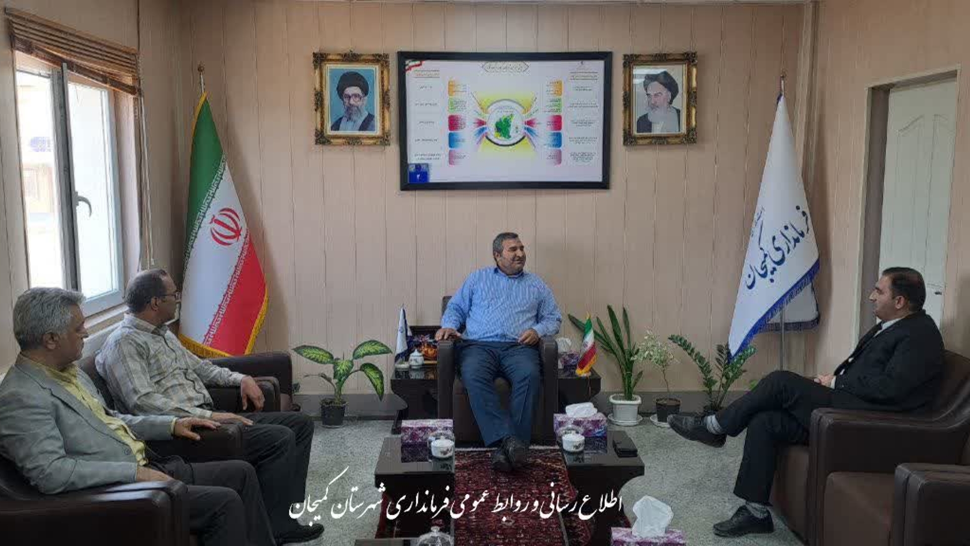 🔻دیدار مدیر عامل شرکت تعاونی روستایی استان مرکزی با فرماندار شهرستان کمیجان