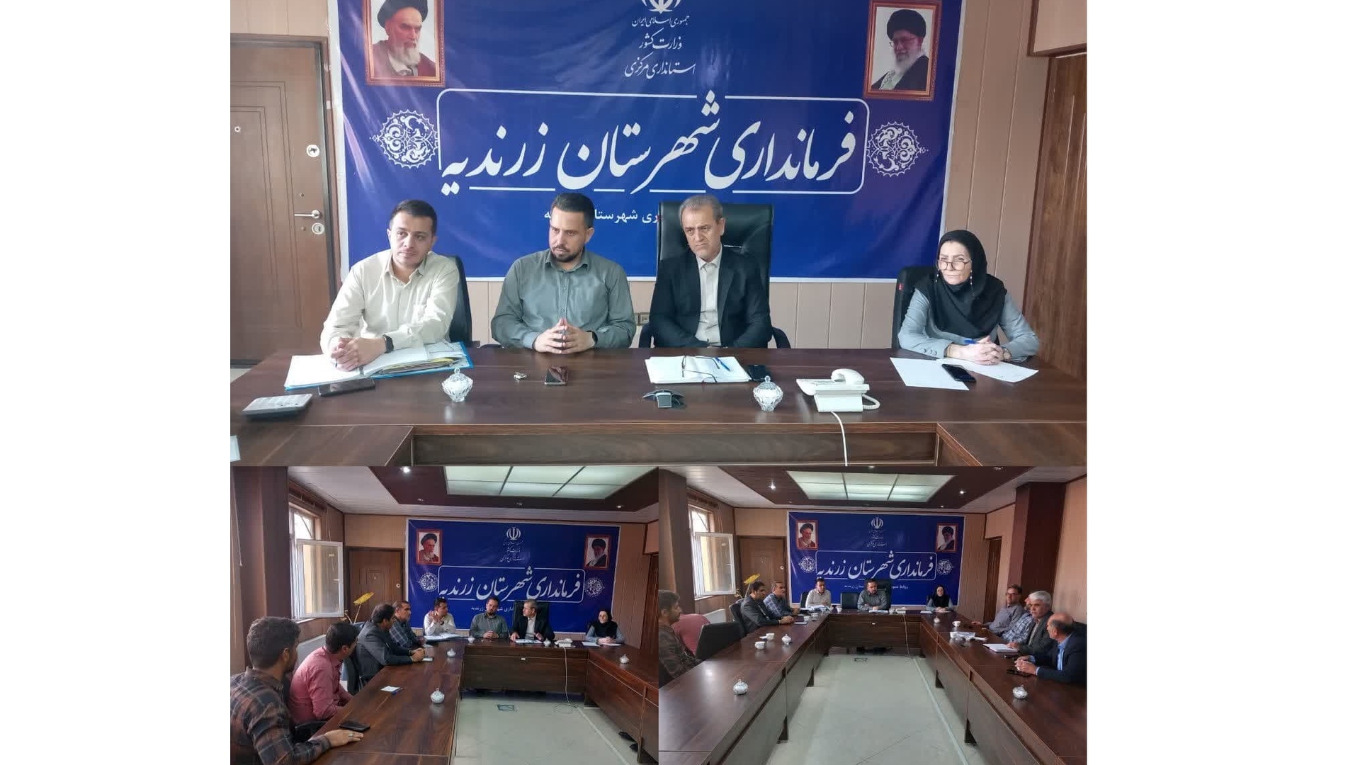 جلسه توزیع اعتبارات روستاهای فاقد دهیاری شهرستان زرندیه برگزار شد