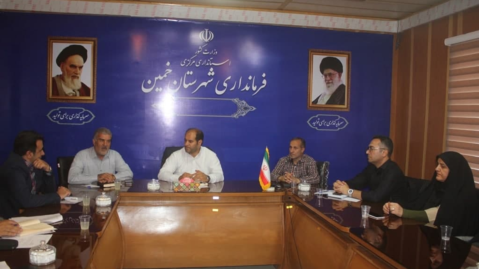 جلسه هماهنگی واگذاری درمانگاه خیر ساز روستای شهابیه به دانشکده علوم پزشکی خمین برگزار شد