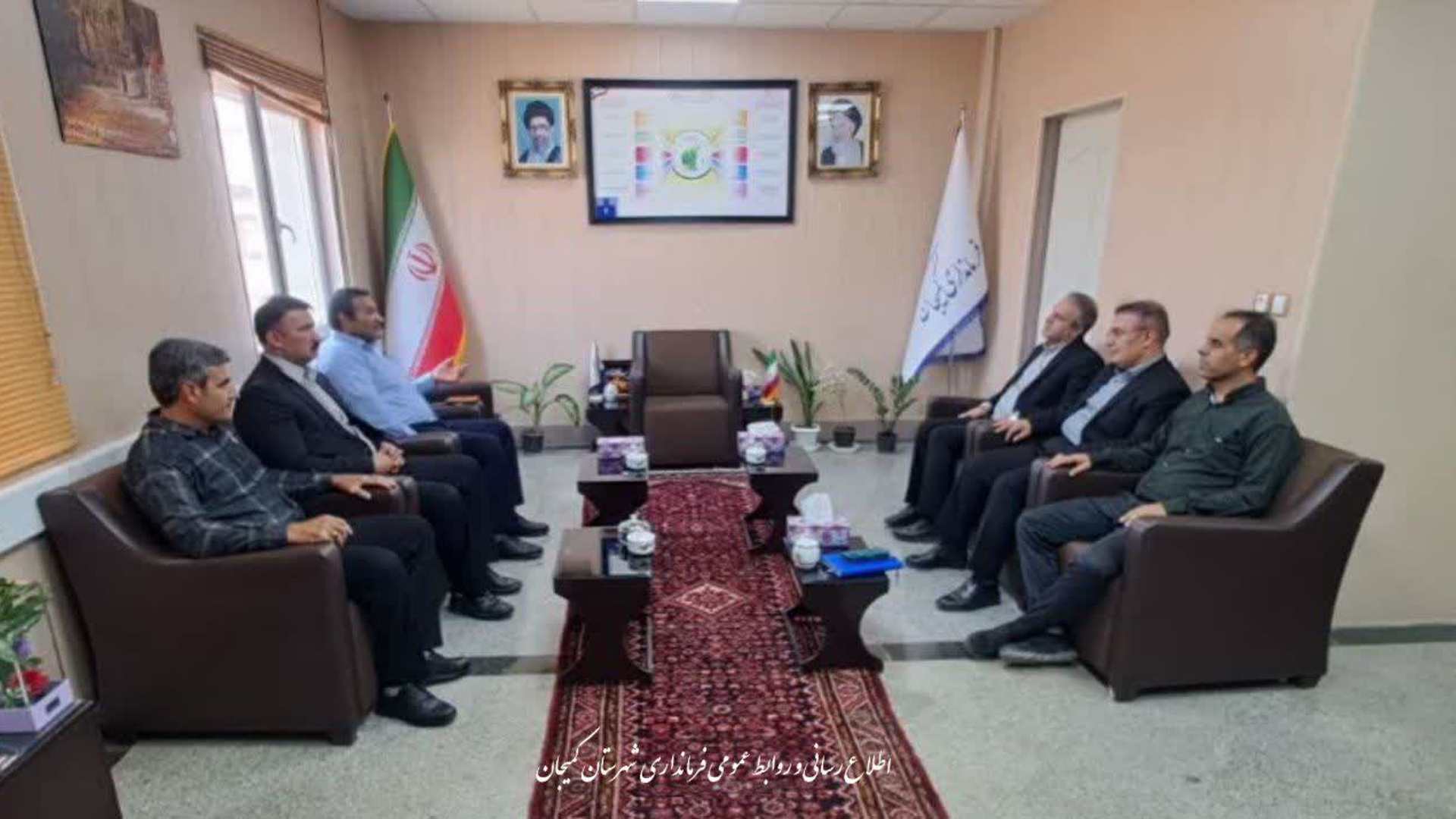 🔻دیدار مدیرکل دفتر امور روستایی استانداری با فرماندار شهرستان کمیجان