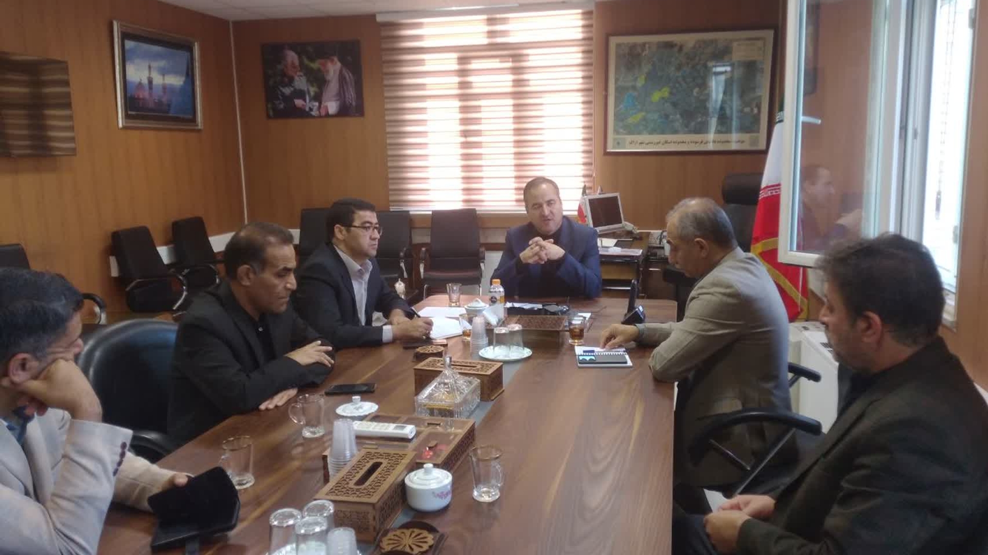 دیدار مدیر امور اراضی جهاد کشاورزی استان با فرماندار شهرستان اراک