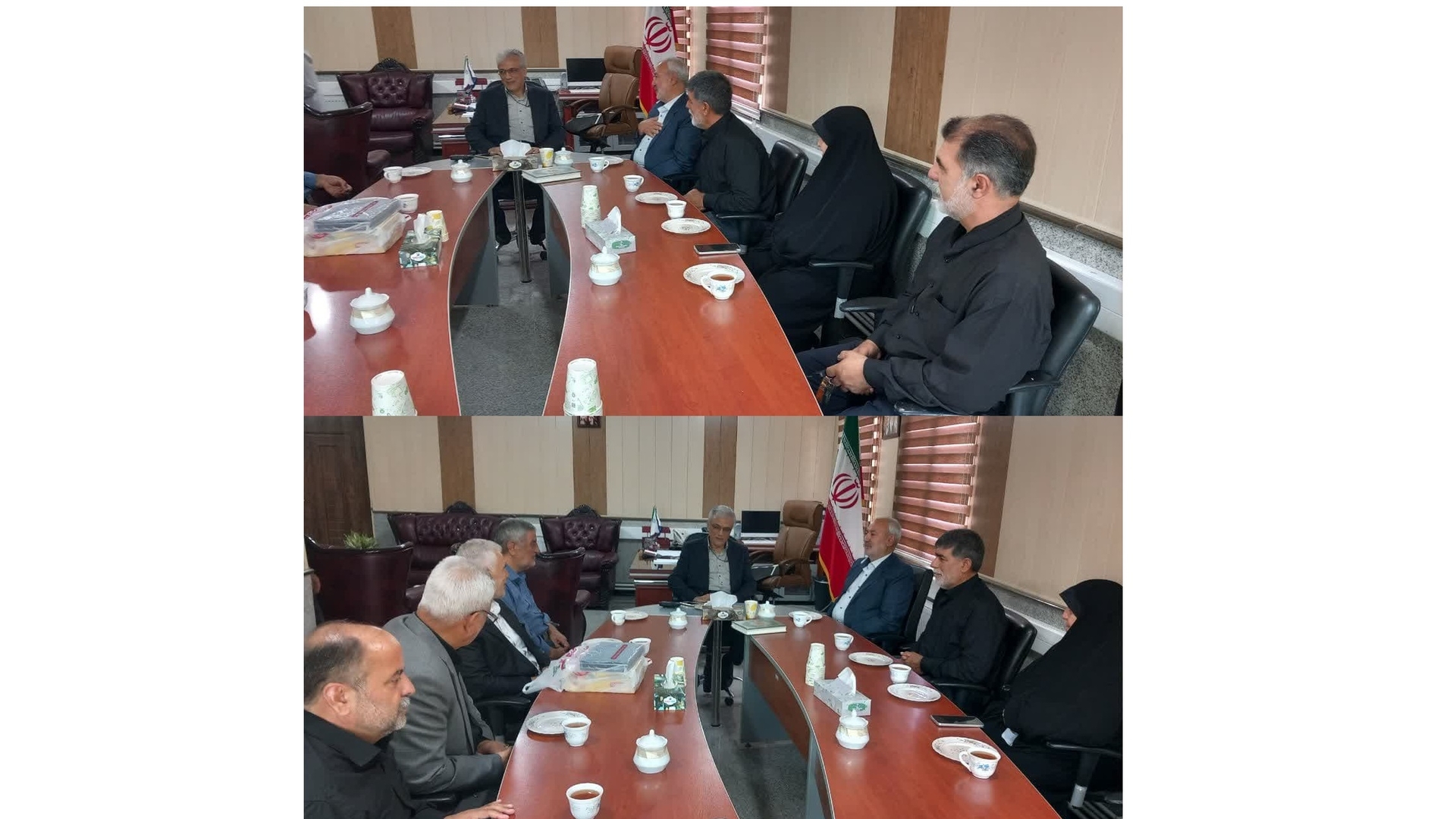 دیدار رئیس و اعضای ستاد بازسازی عتبات عالیات زرندیه با سرپرست فرمانداری