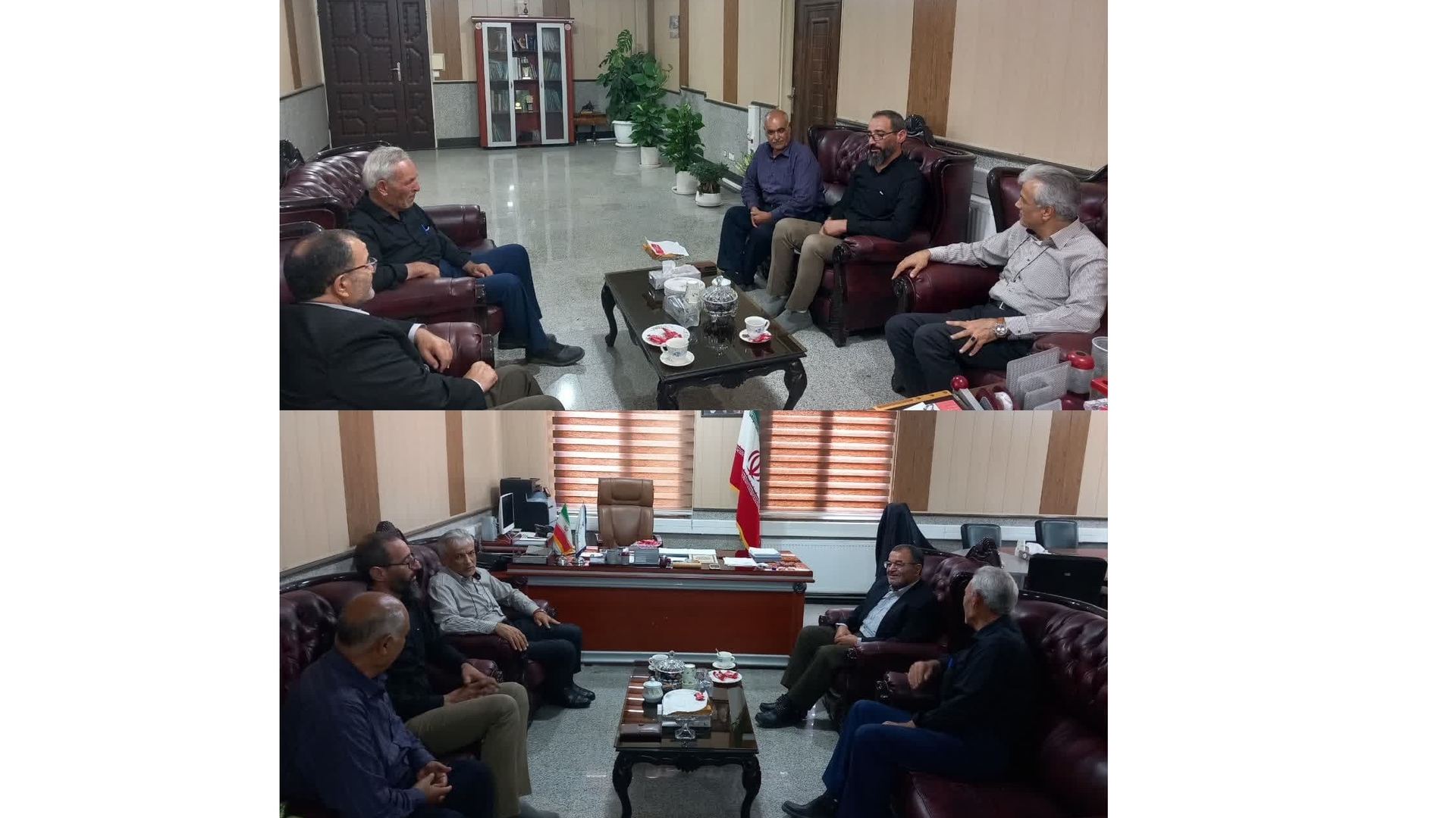 دیدار دهیار و اعضای شورای اسلامی روستای حصار با سرپرست فرمانداری زرندیه