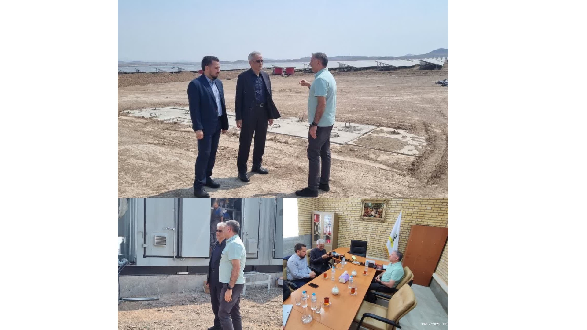 بازدید سرپرست فرمانداری زرندیه از نیروگاه خورشیدی متانول کاوه