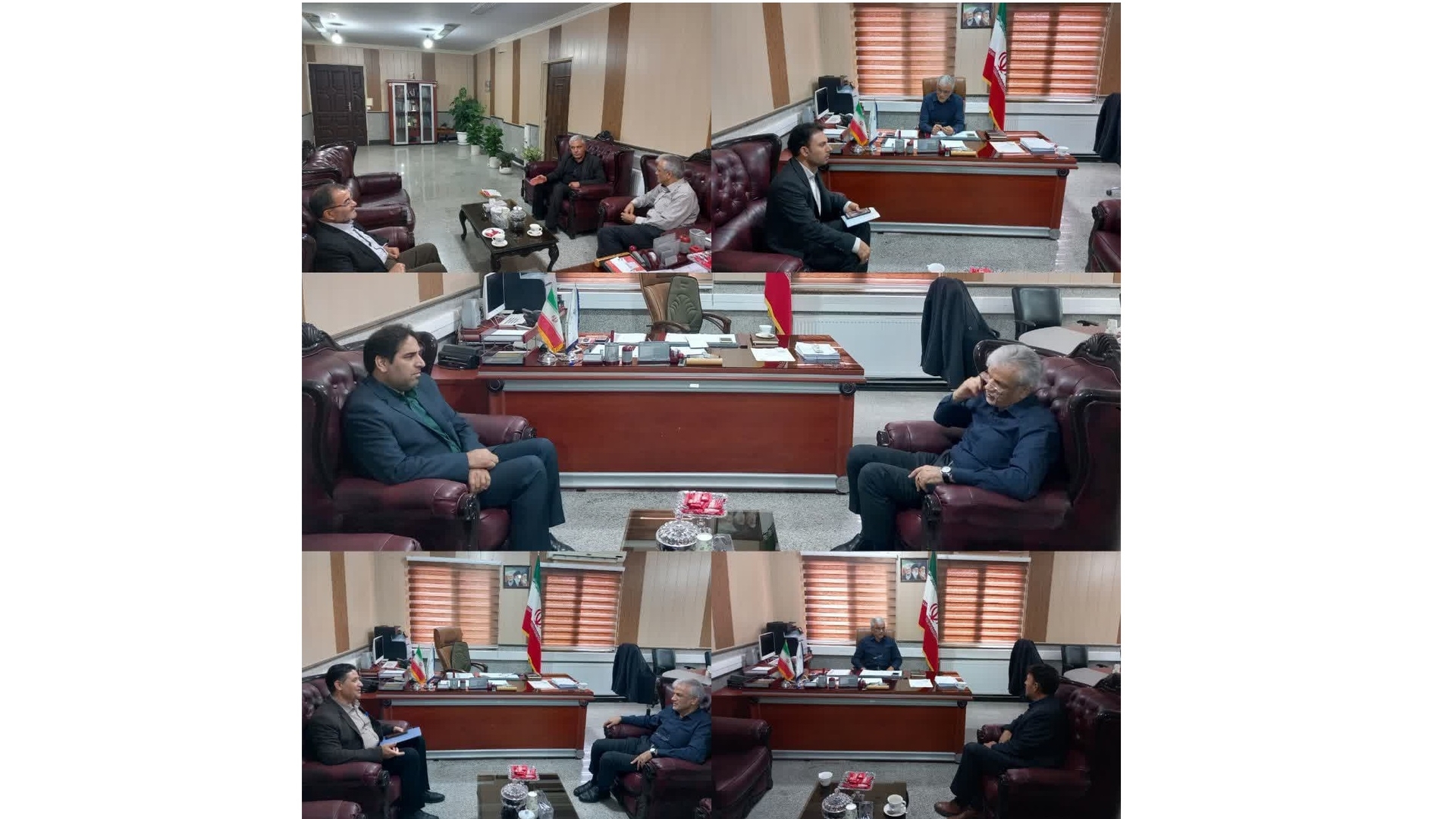 دیدار و نشست مدیران و روسای برخی ادارات شهرستان زرندیه با مهدی احمدی