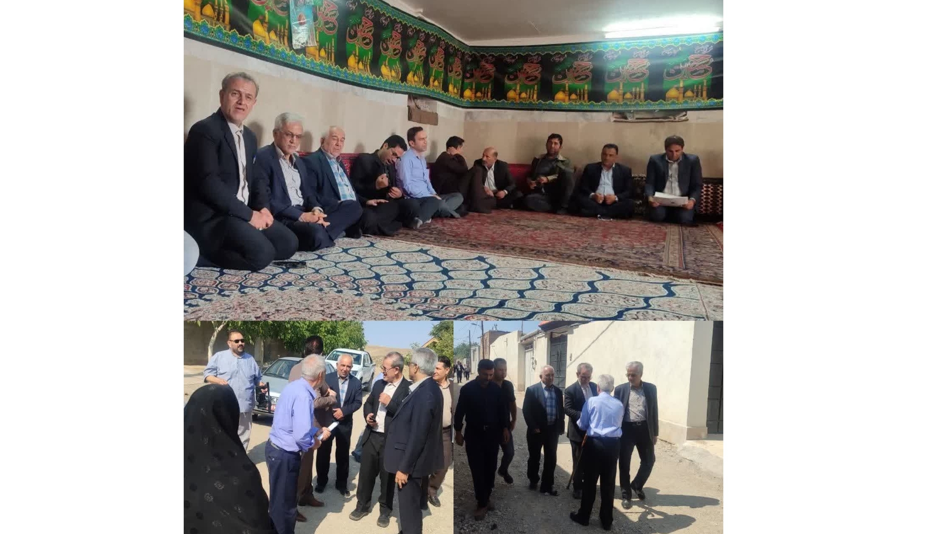 بازدید میدانی مهدی احمدی از روستاهای هبران، کوشکک و آزادگین