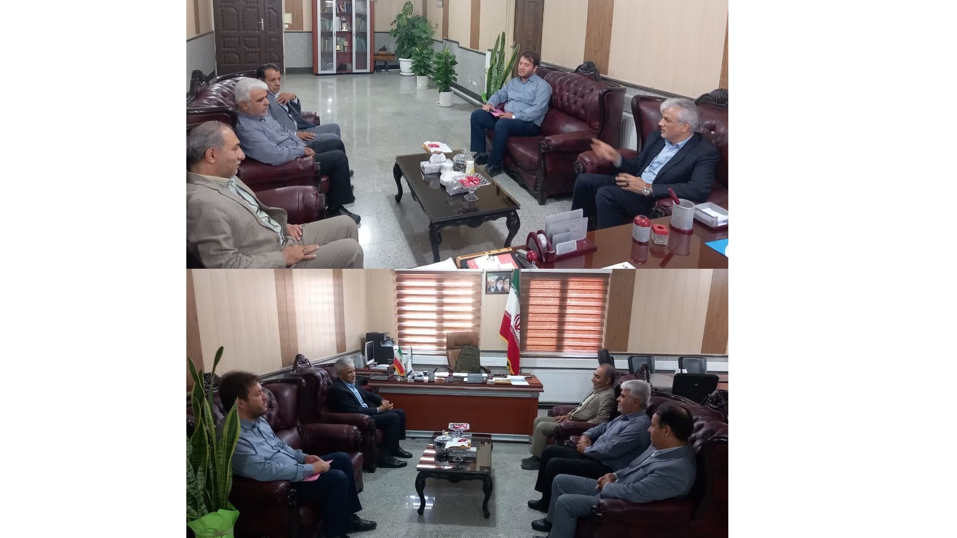 دیدار مهدی احمدی با مدیر امور اراضی سازمان جهاد کشاورزی استان مرکزی