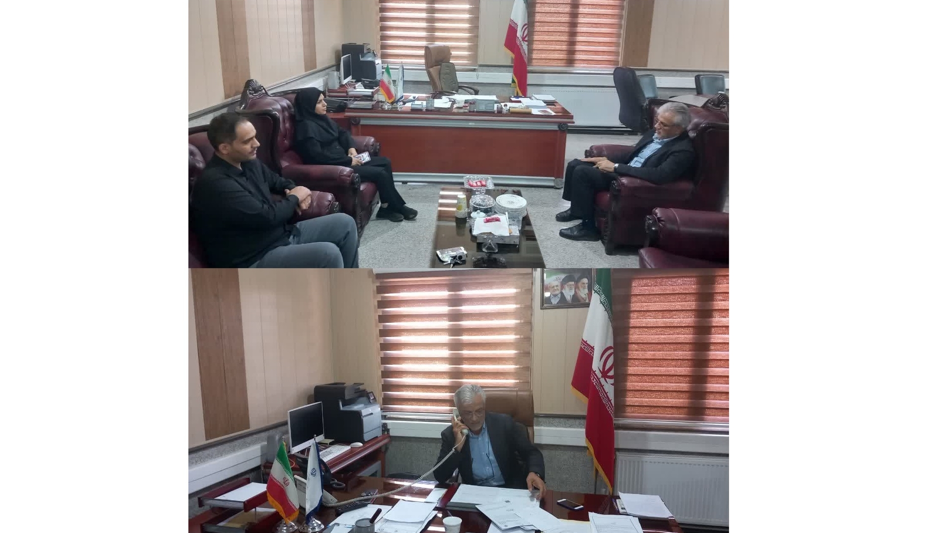 شهردار و رئیس شورای اسلامی پرندک با سرپرست فرمانداری زرندیه دیدار کردند