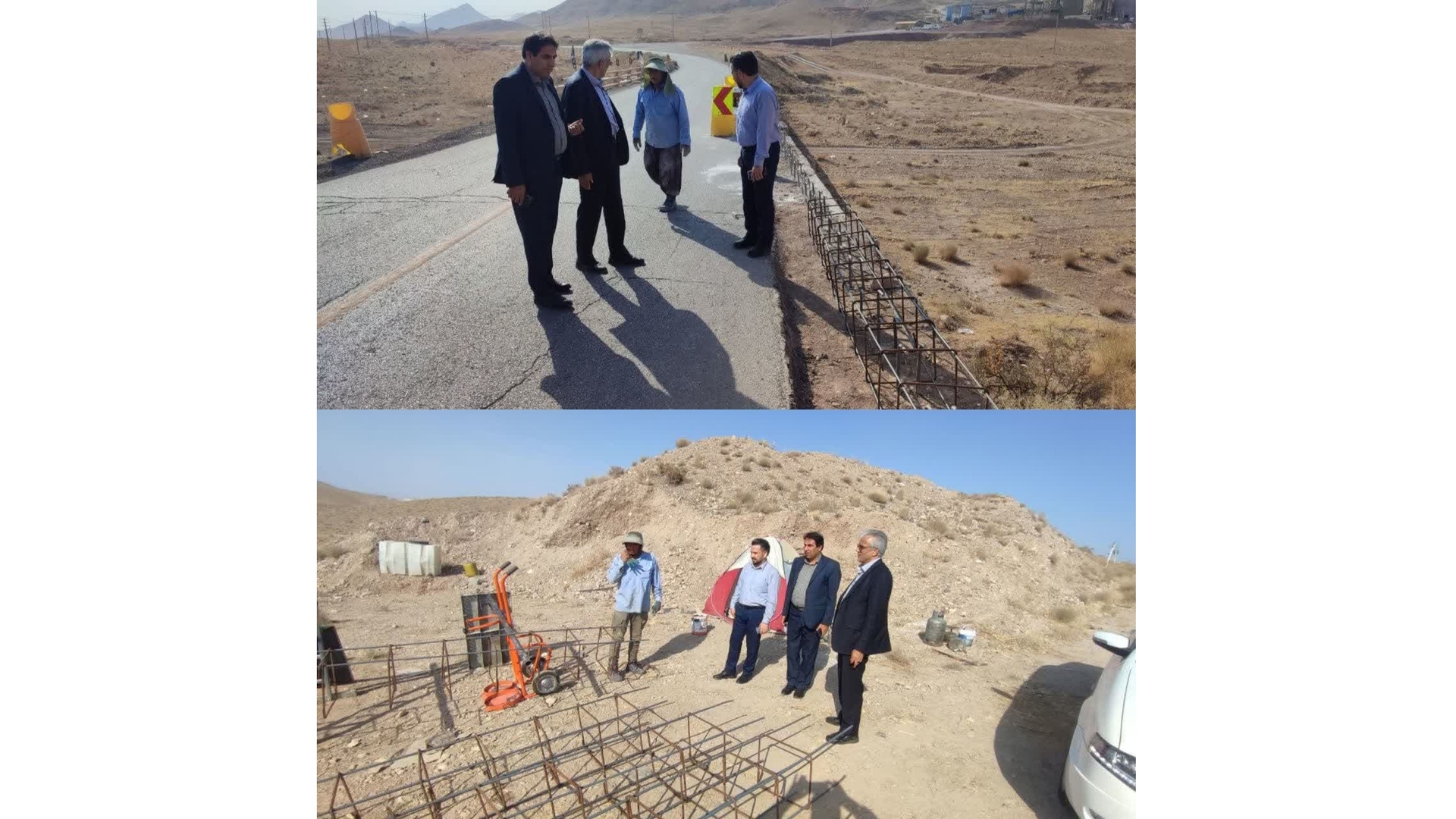 مهدی احمدی از روند بازسازی و تعریض پل ورودی روستای ویدر در بخش خرقان بازدید کرد