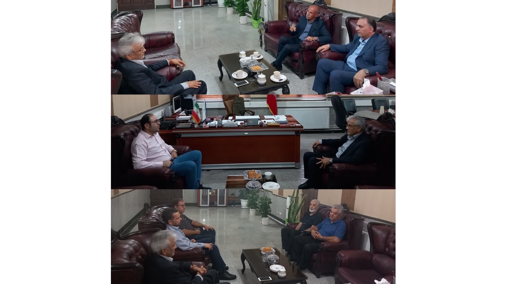 نشست مدیران واحدهای تولیدی با مهدی احمدی در فرمانداری زرندیه