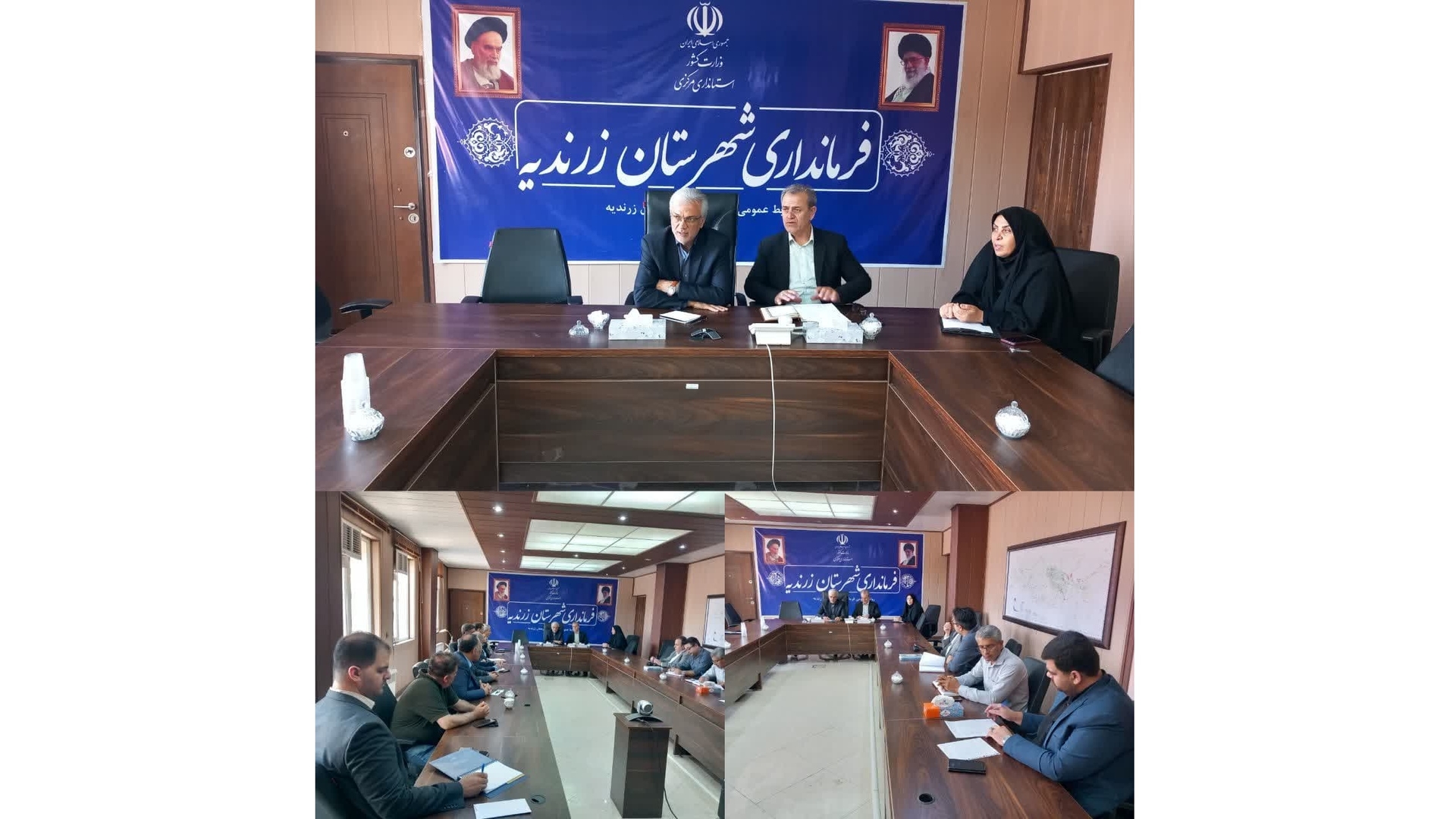 جلسه هماهنگی کارگاه آموزشی مدیران صنایع شهرستان زرندیه با حضور سرپرست فرمانداری