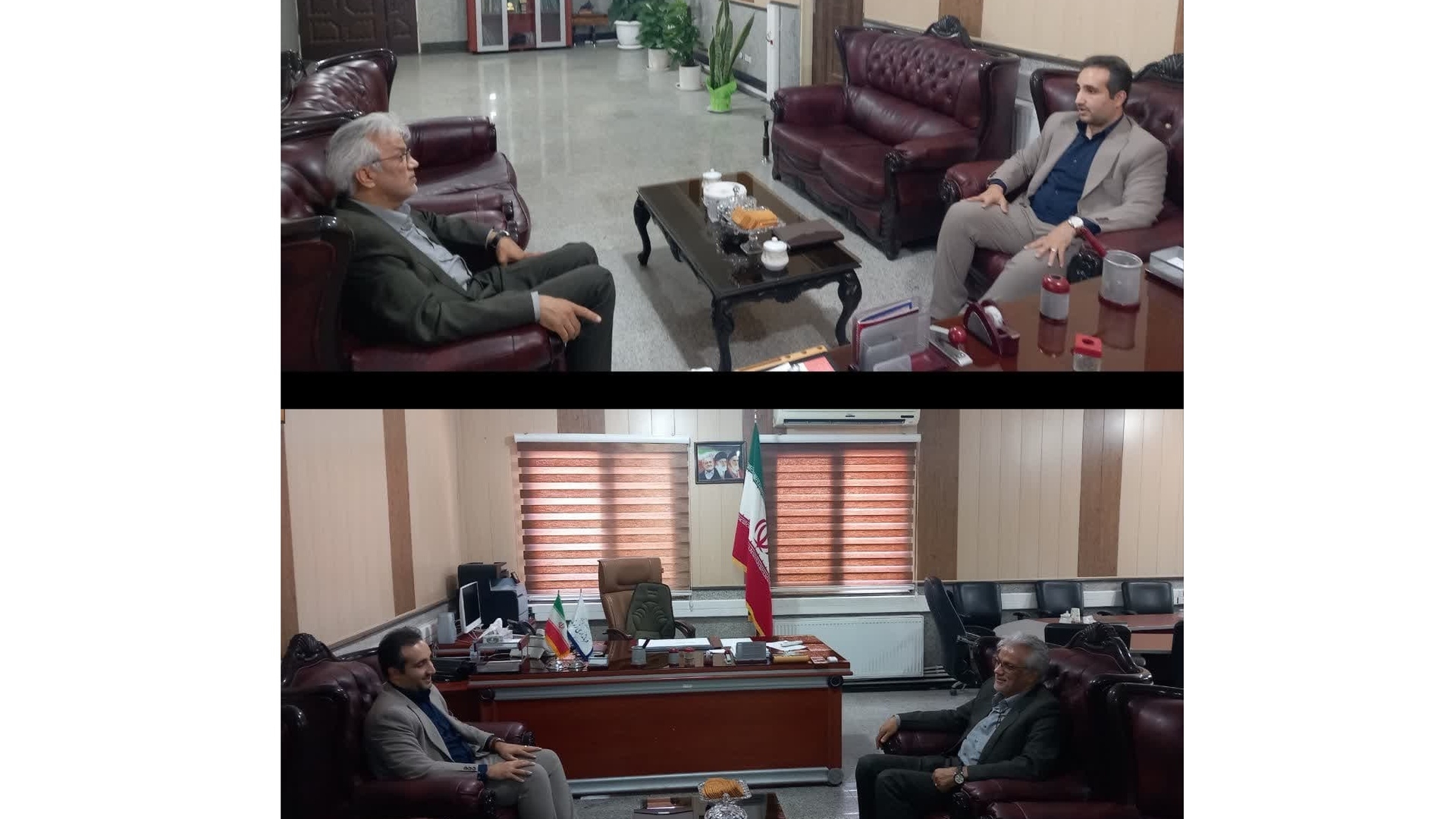 پوریا محبی دادستان دادسرای عمومی و انقلاب زرندیه با مهدی احمدی سرپرست فرمانداری دیدار کرد