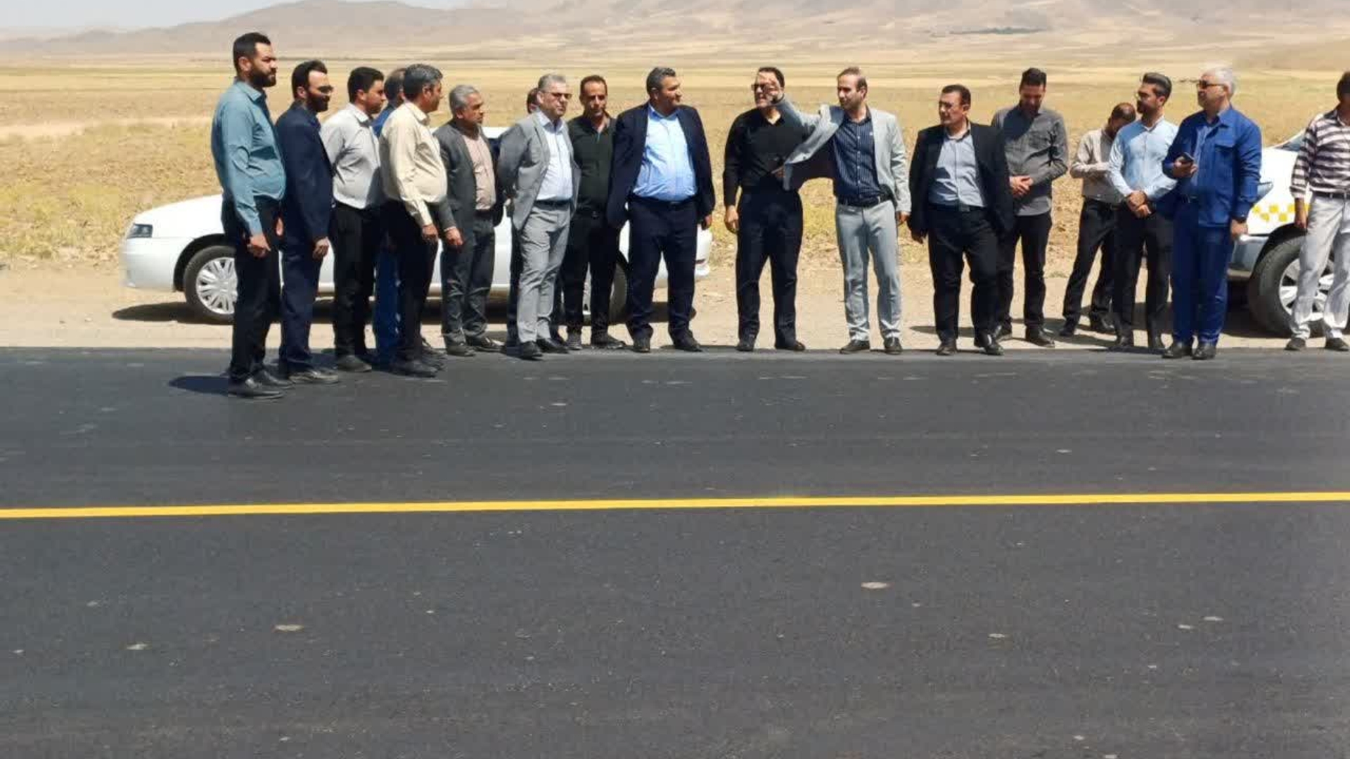 🔻بازدید دکتر مددی فرماندار شهرستان کمیجان و دکتر ابراهیمی نماینده مردم در مجلس شورای اسلامی از جاده کمیجان – سمقاور