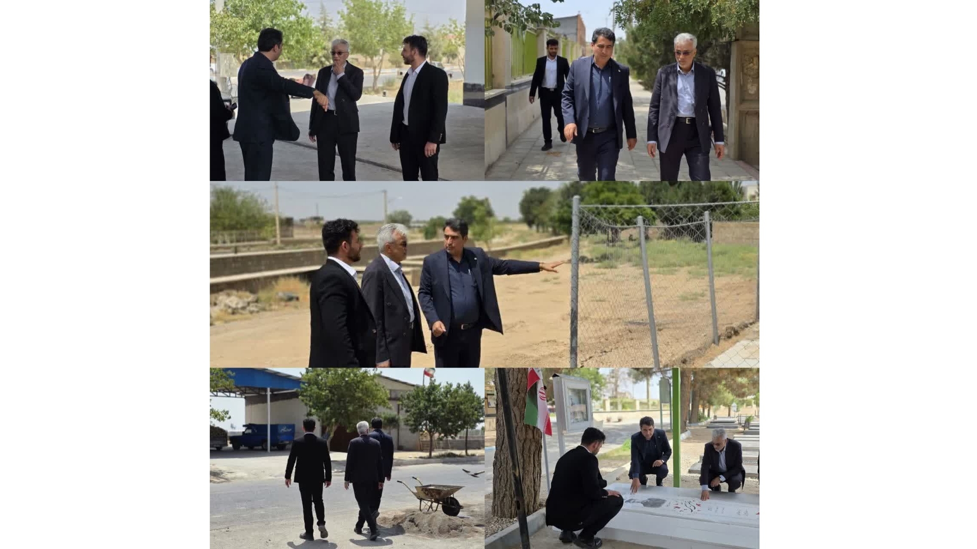 حضور مهدی احمدی در شهر خشکرود و بازدید از پروژه‌های عمرانی و سرمایه‌گذاری