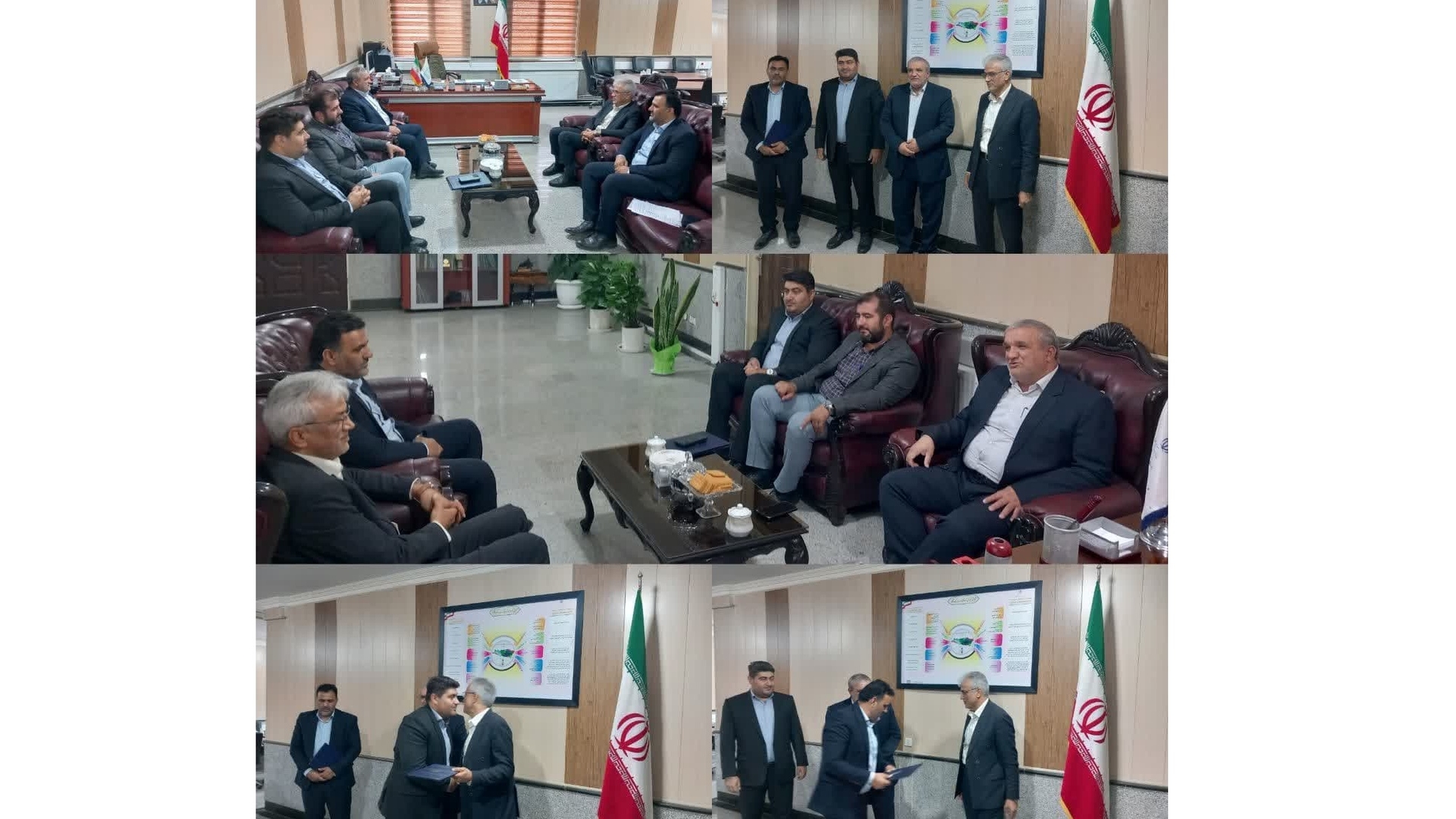 تکریم رئیس سابق و معارفه سرپرست جدید بنیاد مسکن شهرستان زرندیه