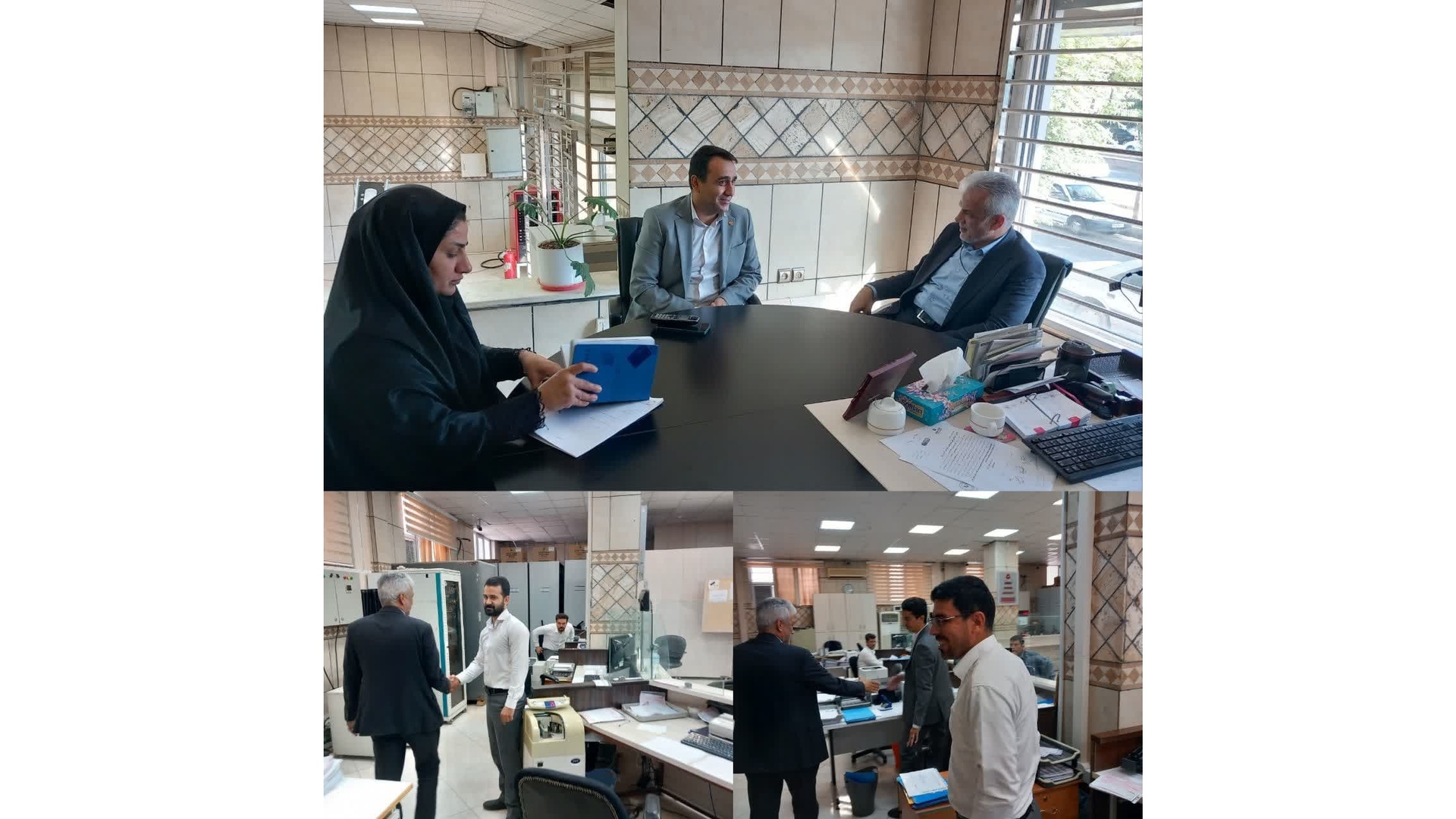 مهدی احمدی خدمات‌دهی بانک ملت شعبه مامونیه را بررسی کرد