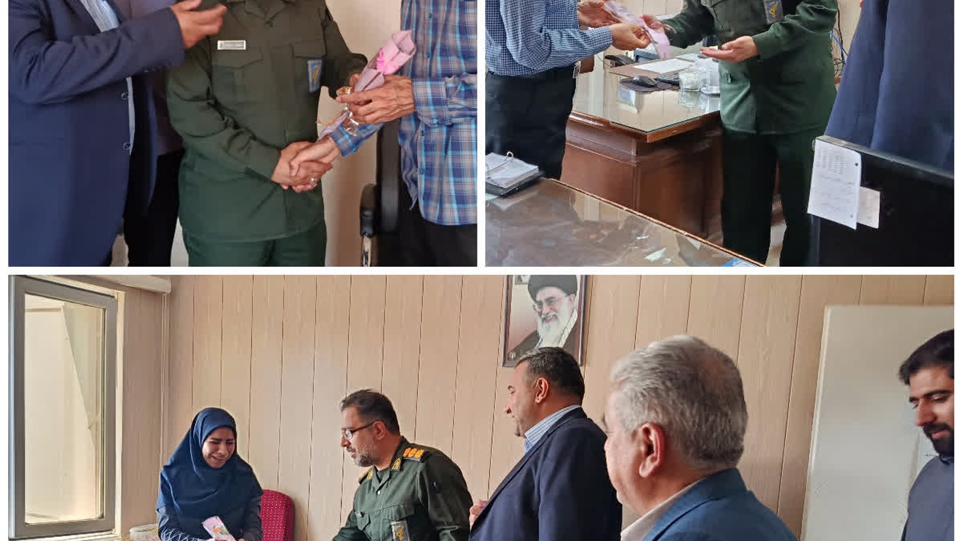 تبریک فرمانده ناحیه مقاومت بسیج شهرستان  به مناسبت هفته دولت