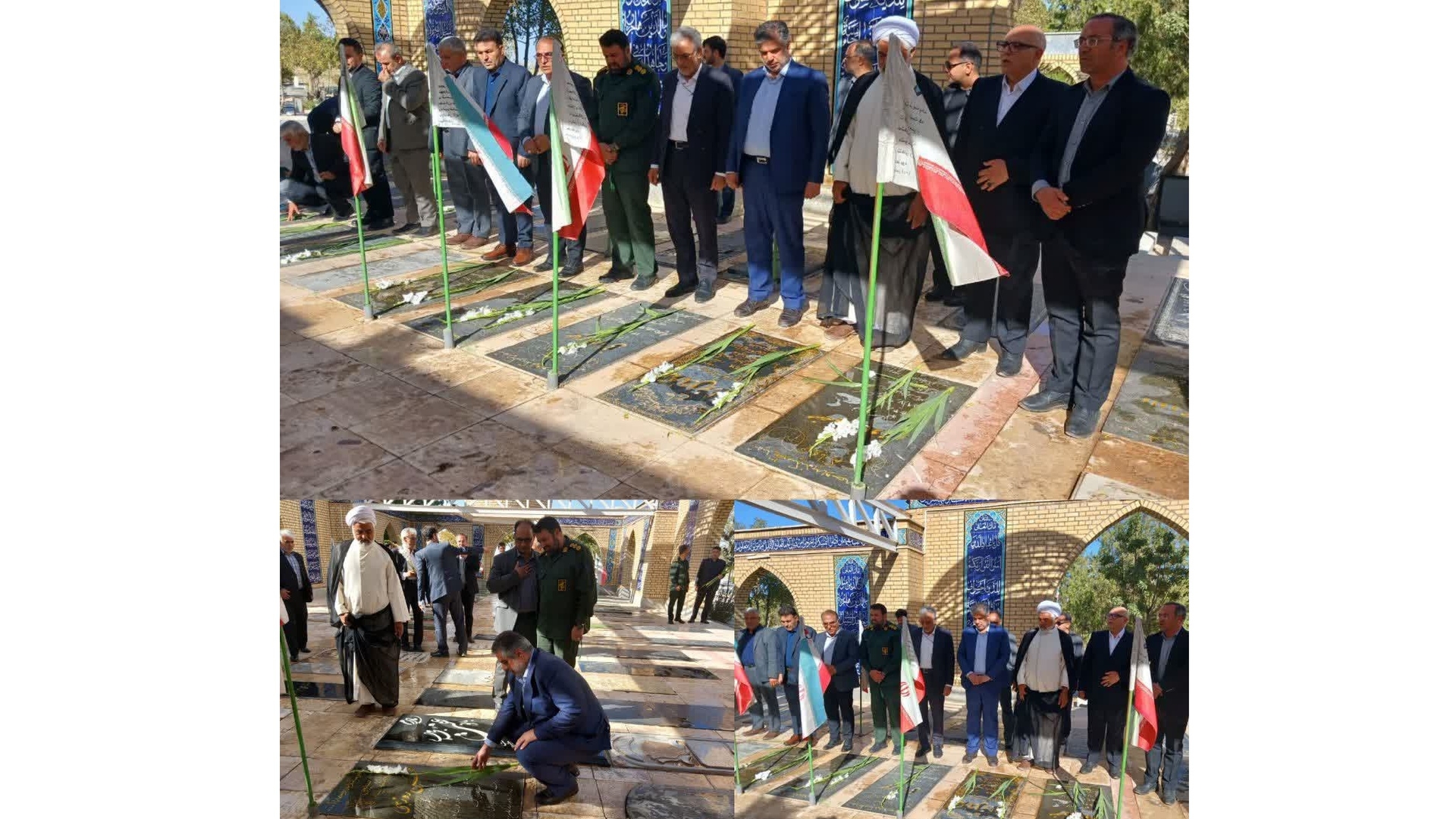 ادای احترام استاندار مرکزی به شهدای مامونیه در سفر به زرندیه