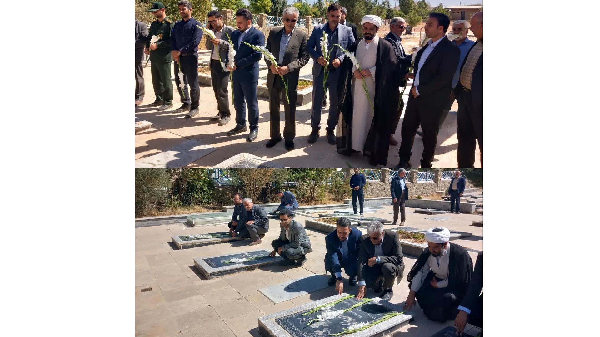 فرماندار زرندیه به مقام شامخ شهدای شهر رازقان ادای احترام کرد