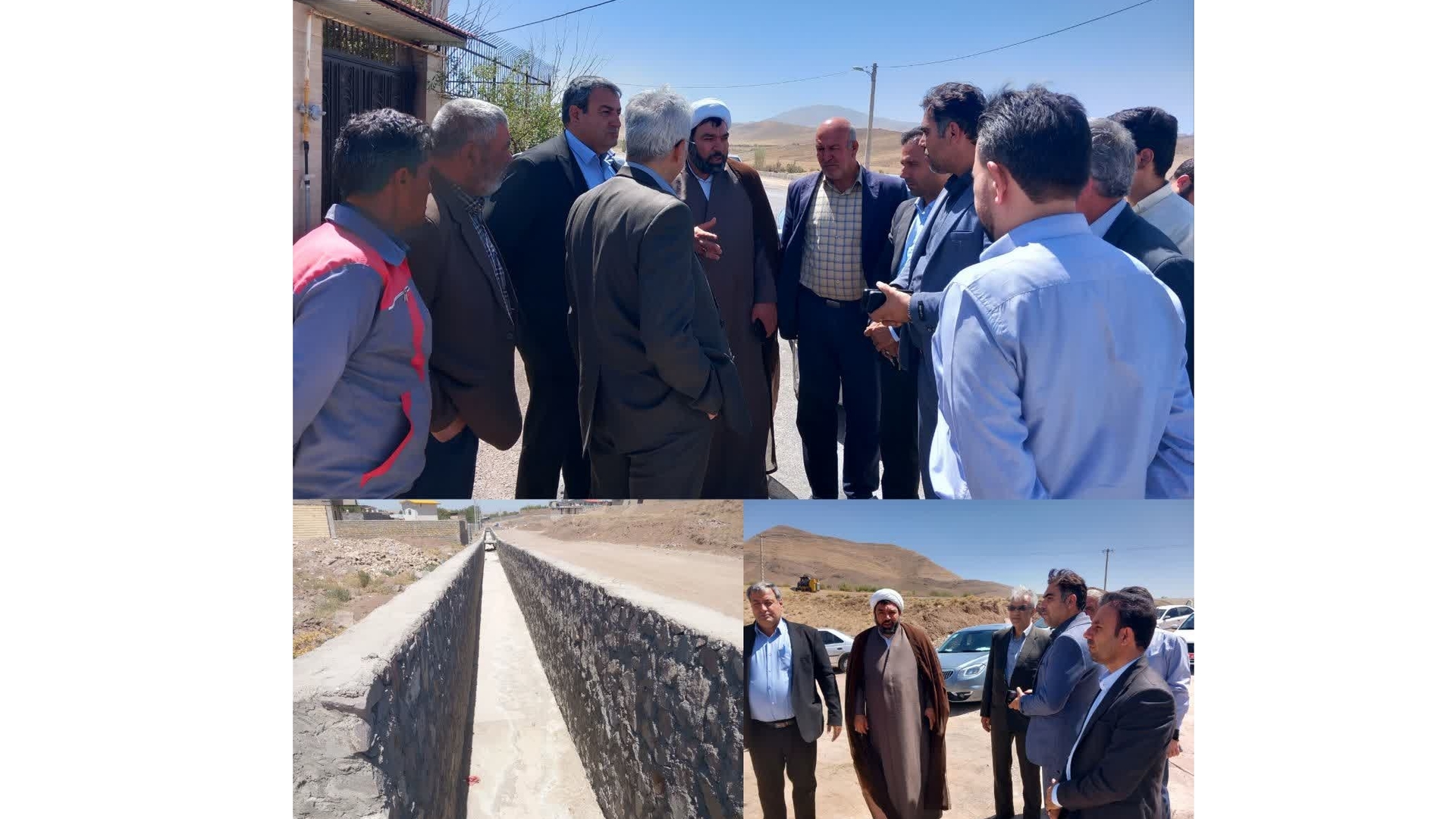 فرماندار و نماینده مردم ساوه و زرندیه از پروژه‌های عمرانی شهر رازقان بازدید کردند