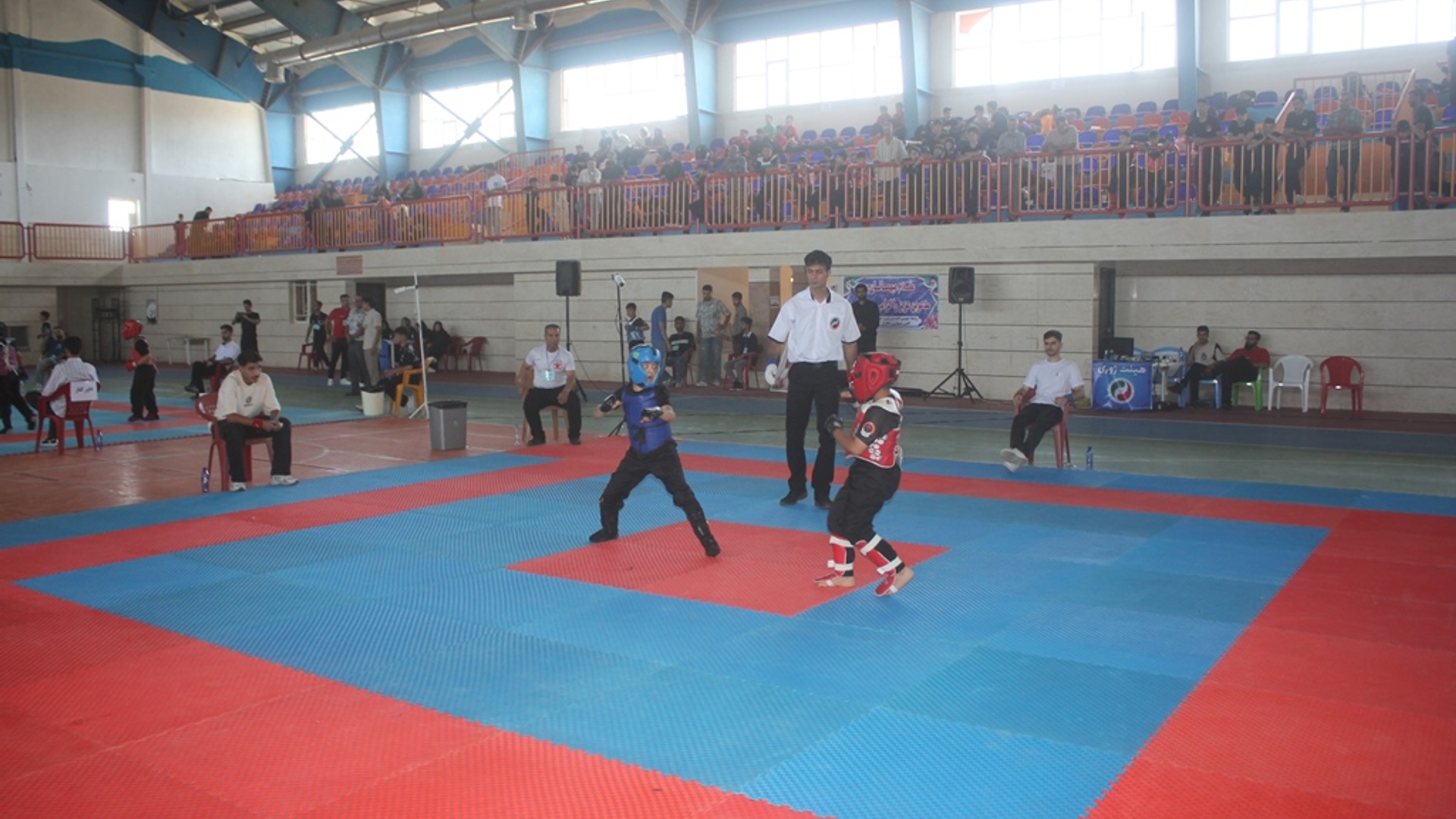 آیین افتتاحیه مسابقات استانی کونگ فو در شهرستان خمین برگزار شد