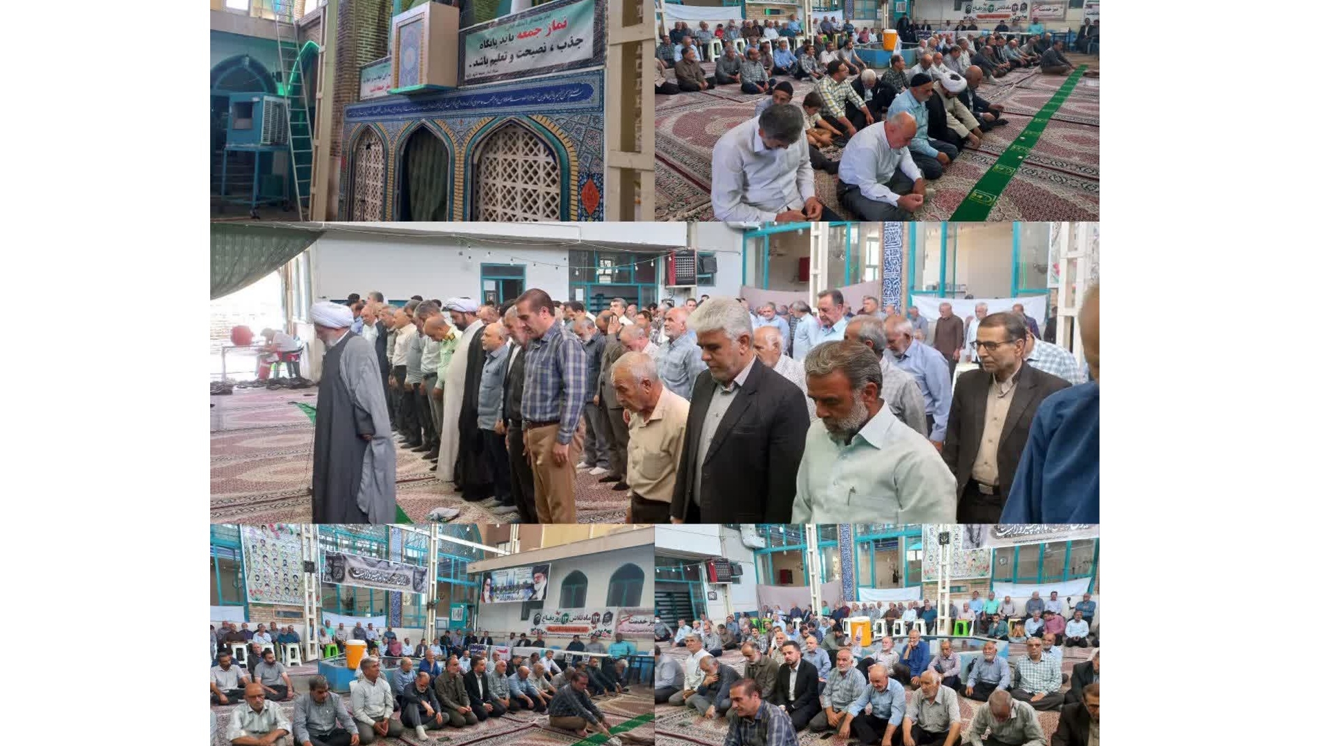 معاون برنامه‌ریزی و امور عمرانی فرمانداری در نماز عبادی سیاسی جمعه شهر زاویه حاضر شد