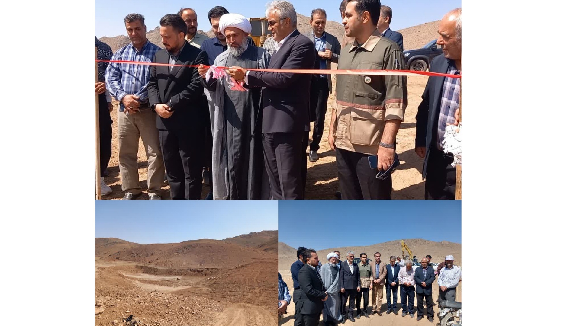 فرماندار زرندیه بند خاکی روستای راحت لو را افتتاح کرد