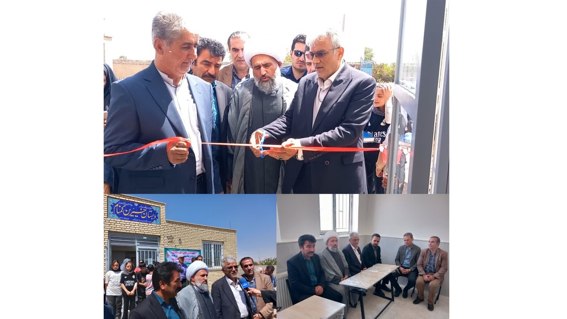 دبستان خیرین گمنام روستای عباس آباد بخش زاویه افتتاح شد