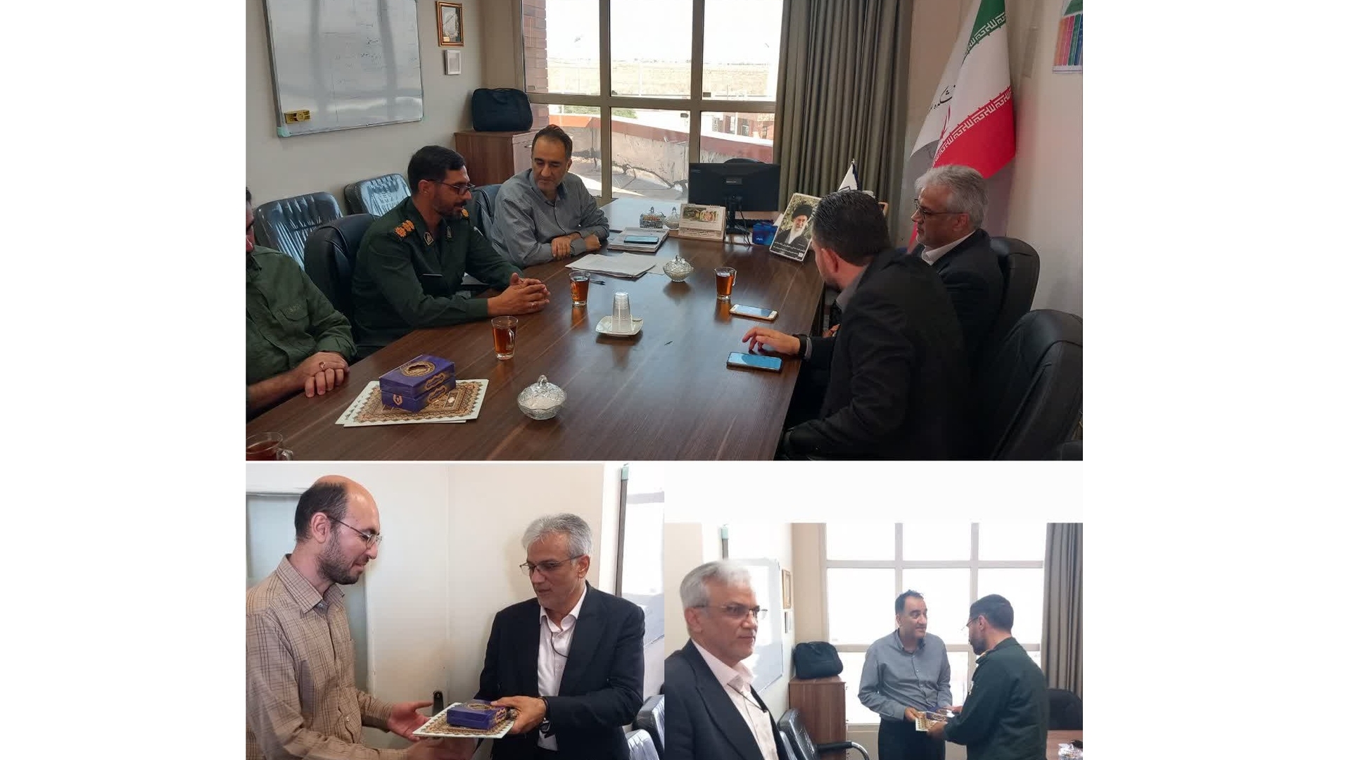 رئیس شبکه بهداشت و درمان و رئیس اورژانس ۱۱۵ زرندیه با لوح سپاس فرماندار تجلیل شدند