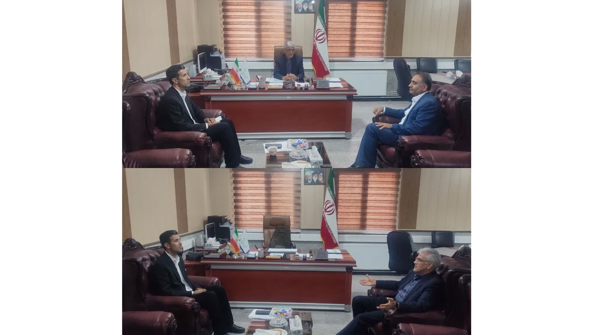 رؤسای ادارات راه و شهرسازی و بهزیستی زرندیه با فرماندار دیدار و گفتگو کردند