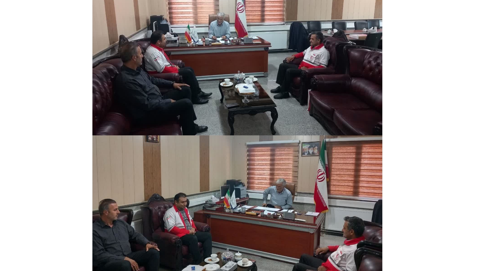 نشست مشترک هلال احمر و هیئت موتورسواری با فرماندار زرندیه برگزار شد