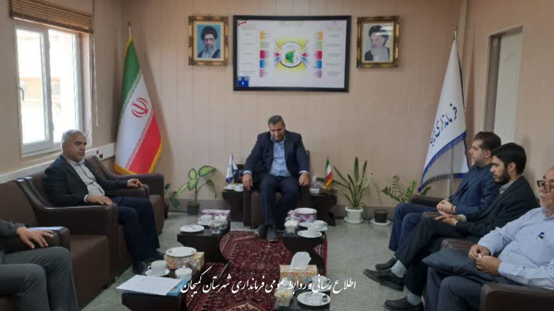 🔻 دیدار رئیس حوزه قضایی شهرستان کمیجان با فرماندار به مناسبت هفته دولت