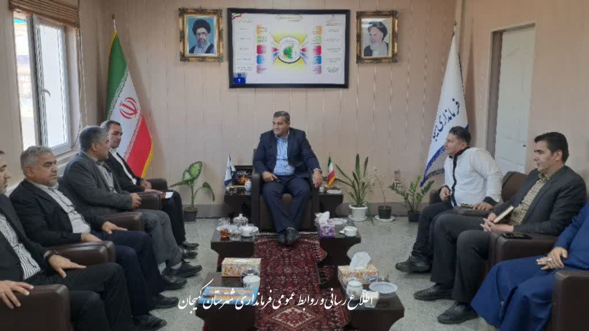 🔻 دیدار مدیر و معاونین جهاد کشاورزی و مدیر اوقاف با فرماندار شهرستان کمیجان