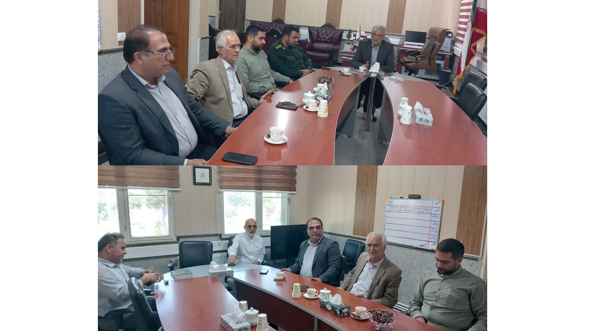 دیدار شهردار و اعضای شورای اسلامی مامونیه با فرماندار