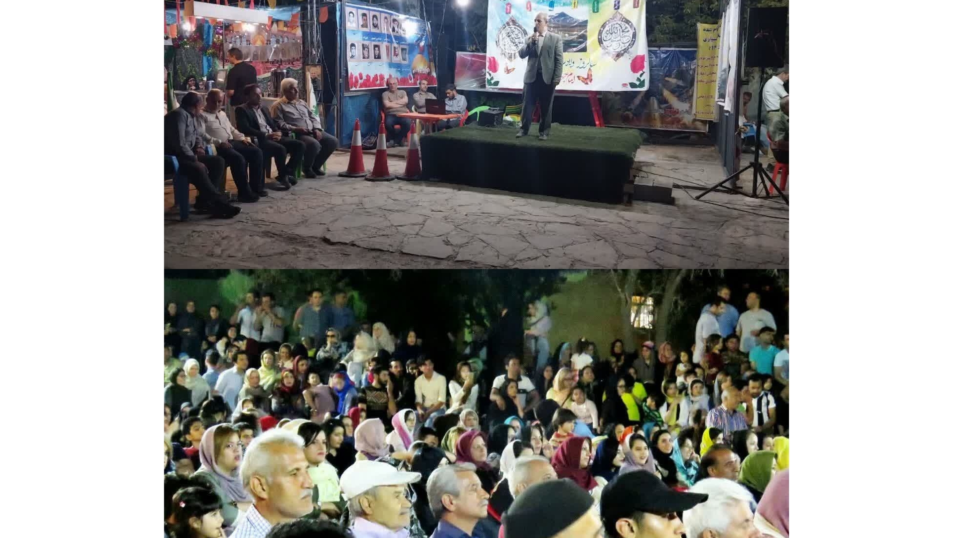 مراسم جشن میلاد حضرت محمد (ص) و امام جعفر صادق (ع) در روستای بلوبند بخش خرقان برگزار شد