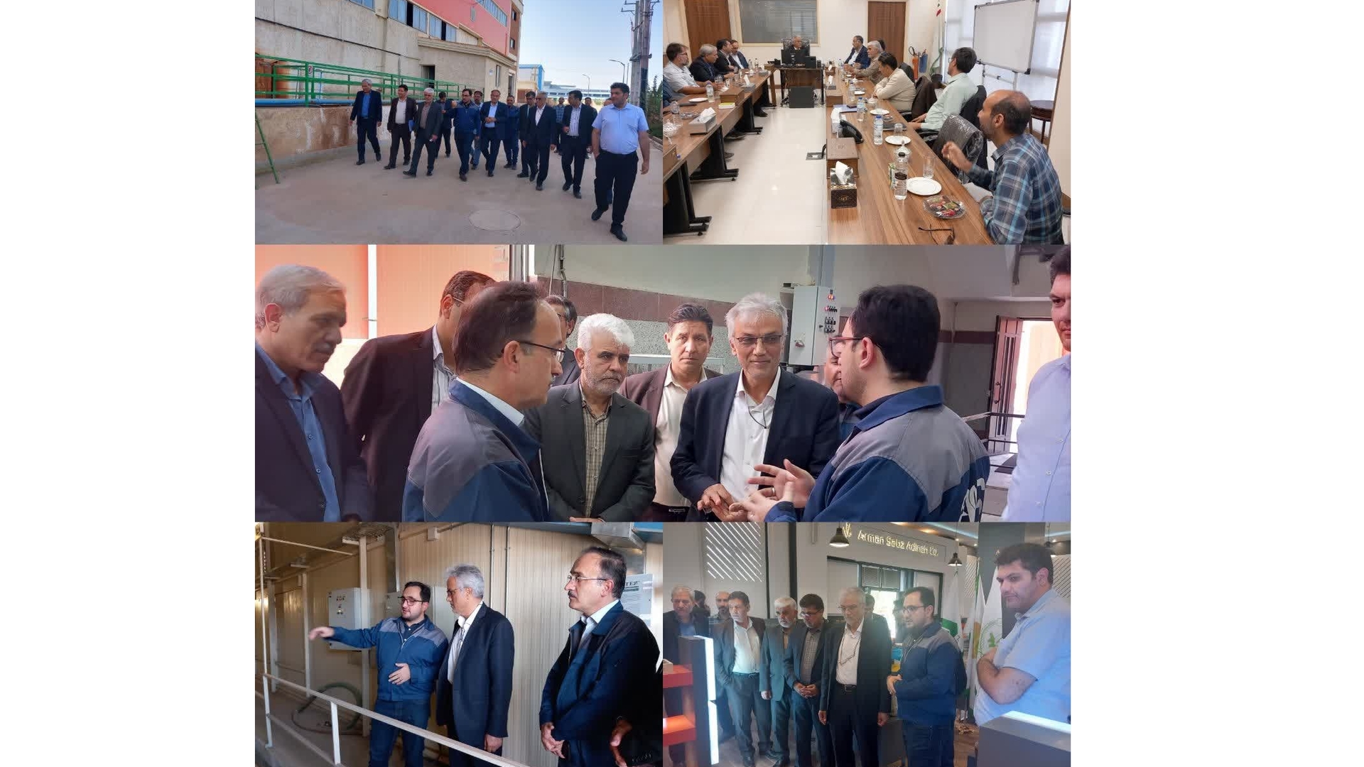 پیگیری مشکلات صنایع شهرستان زرندیه در بازدید فرماندار از شرکت آرمان سبز آدینه