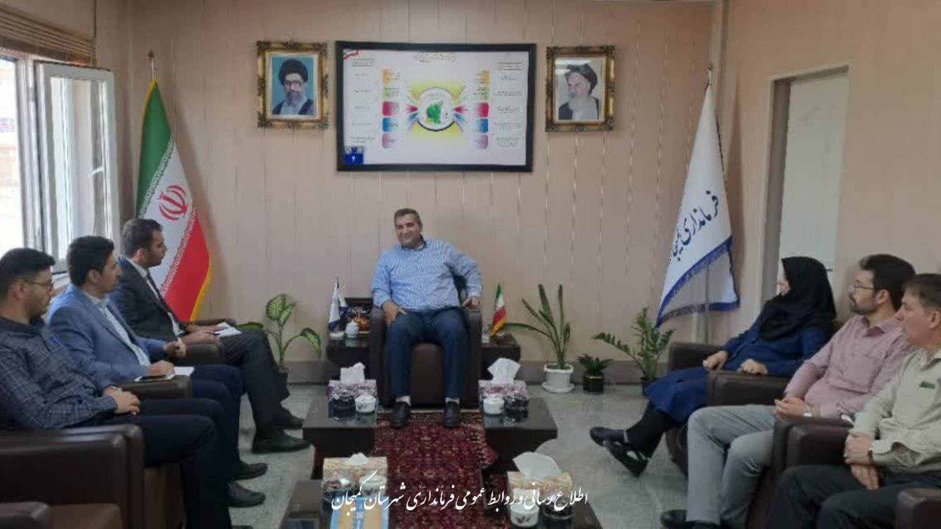 دیدار دستیار قائم‌ مقام وزیر میراث فرهنگی با فرماندار شهرستان کمیجان