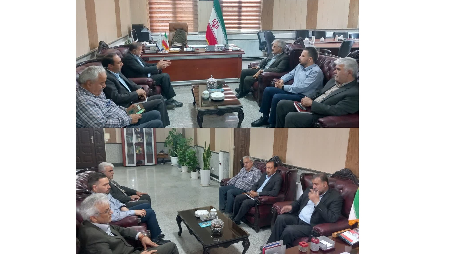 نشست رئیس مرکز تحقیقات و آموزش کشاورزی و منابع طبیعی استان مرکزی با فرماندار زرندیه