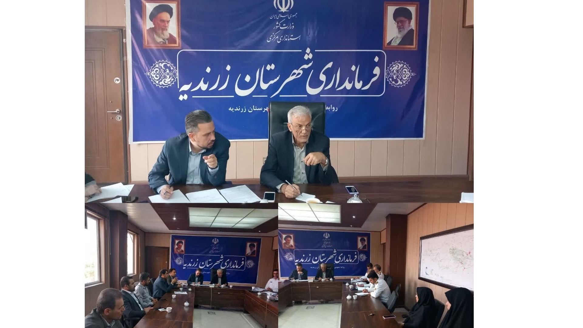برگزاری جلسه شورای ترافیک شهرستان زرندیه با حضور فرماندار و مسئولین