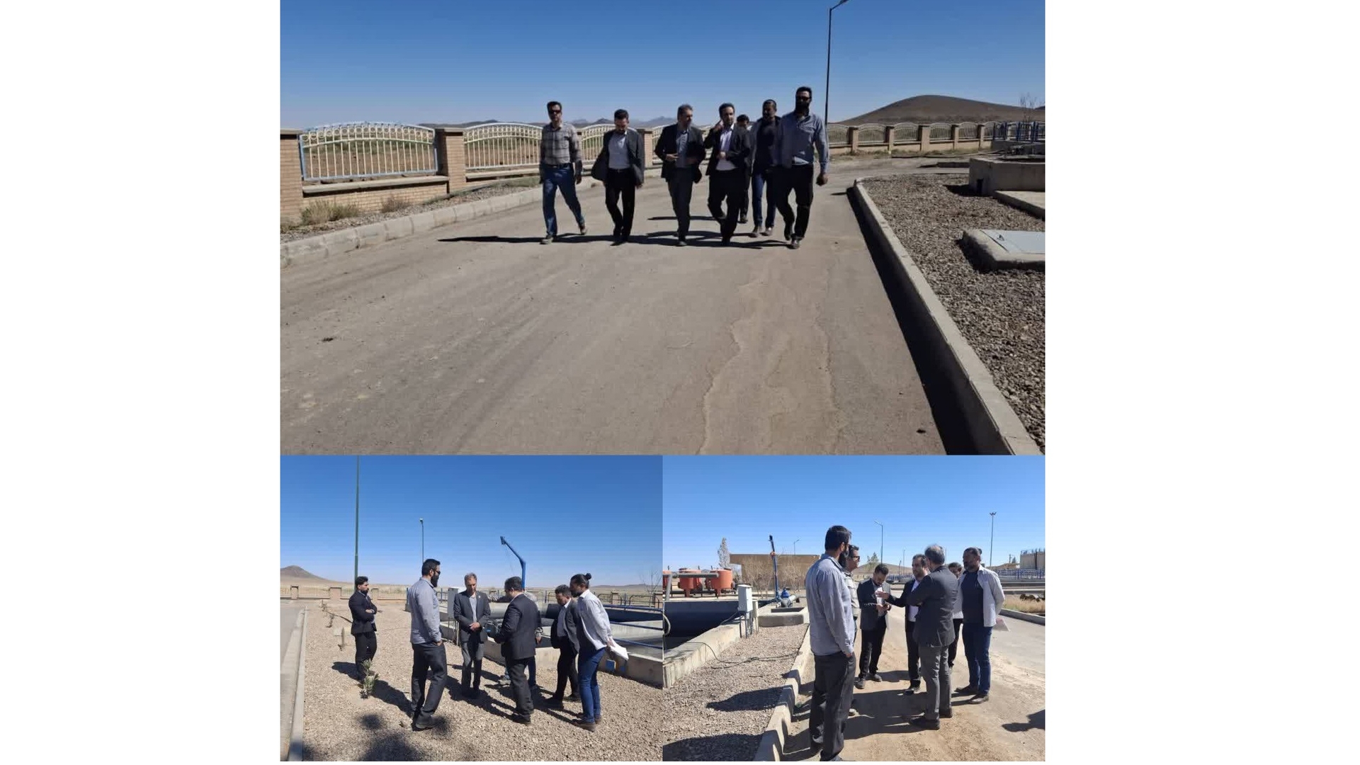 بازدید مسئولان زرندیه از تصفیه‌خانه شهرک صنعتی مأمونیه