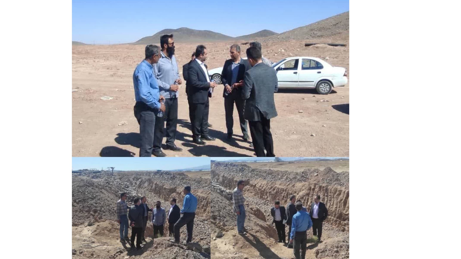 بازدید مسئولان زرندیه از پروژه خط انتقال فاضلاب خیابان M13 شهرک صنعتی مأمونیه