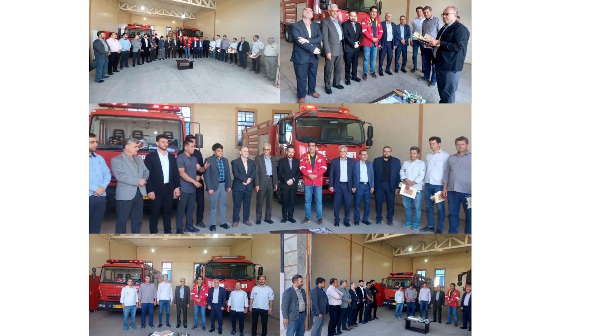تقدیر فرماندار زرندیه از آتش‌نشانان شهرداری خشکرود