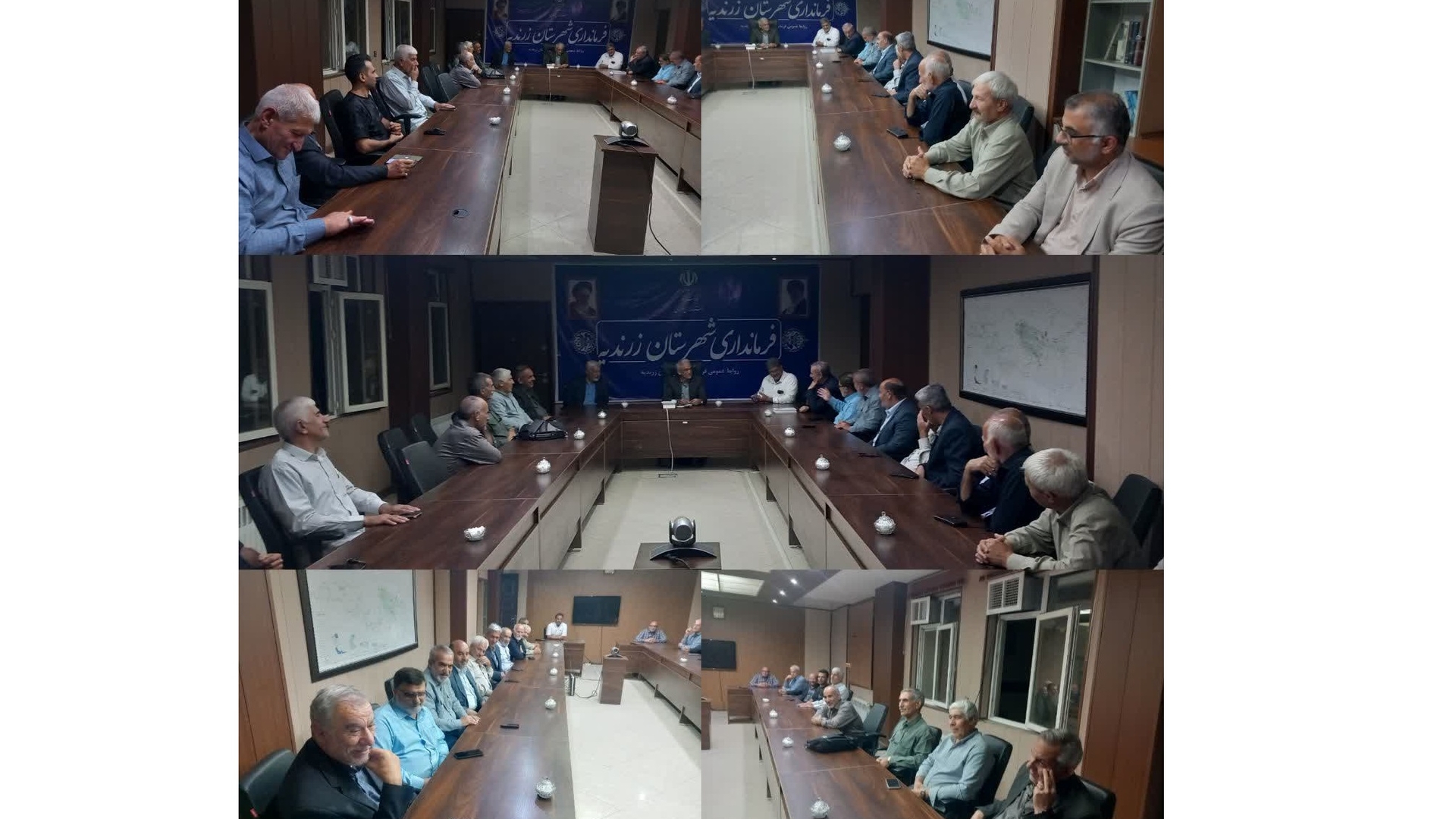 نشست صمیمی پیشکسوتان جهاد و شهادت با فرماندار زرندیه