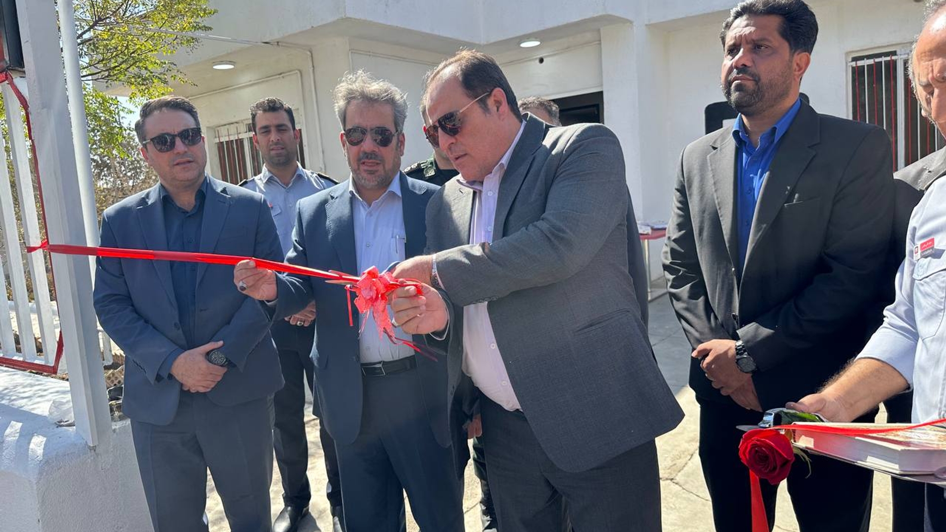 افتتاح ایستگاه شماره ۲ آتش‌نشانی و شبکه توزیع گاز شهر صنعتی کاوه با حضور فرماندار ساوه